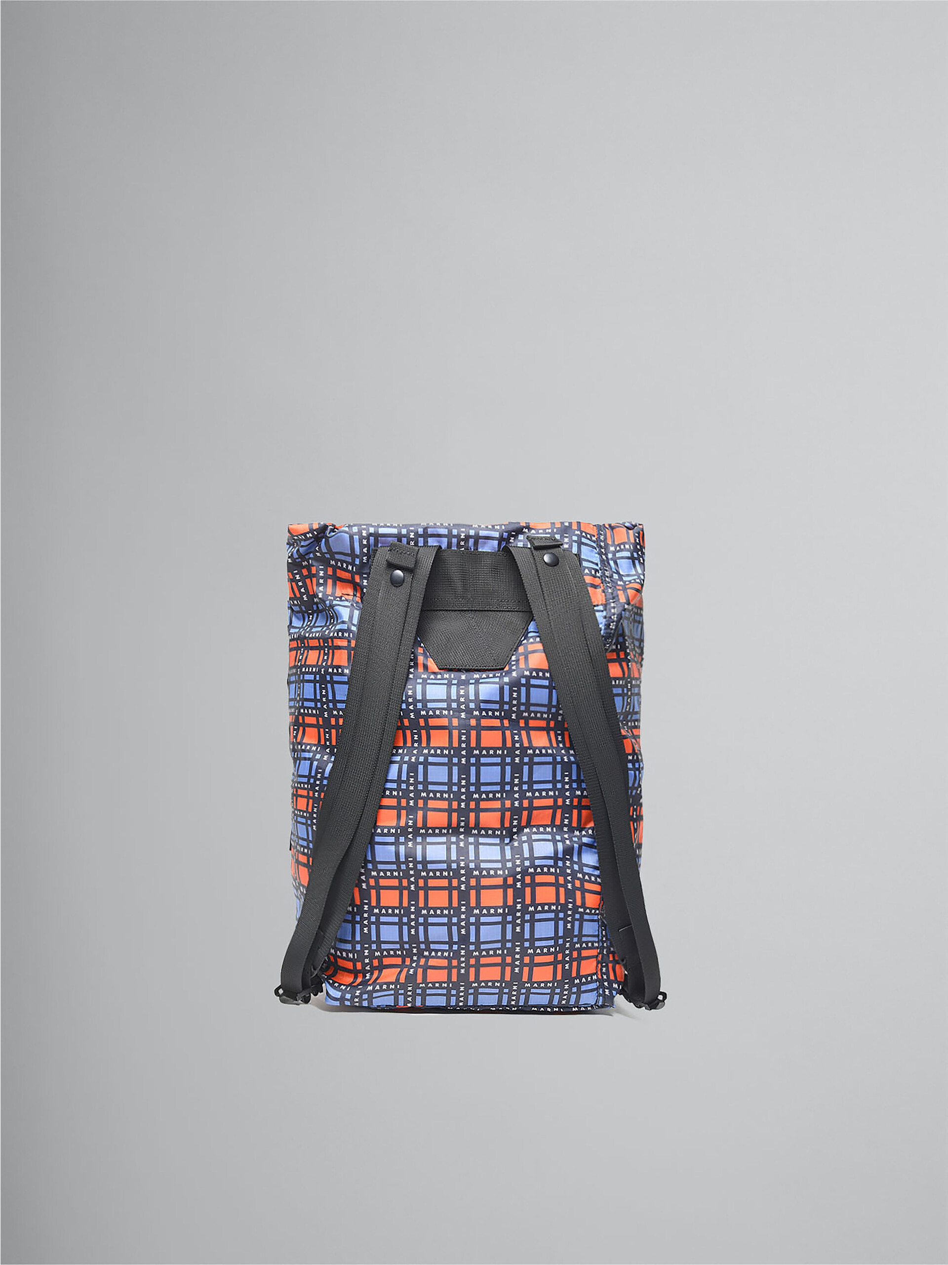 Backpack with all-over Check pattern - Bags - Image 2