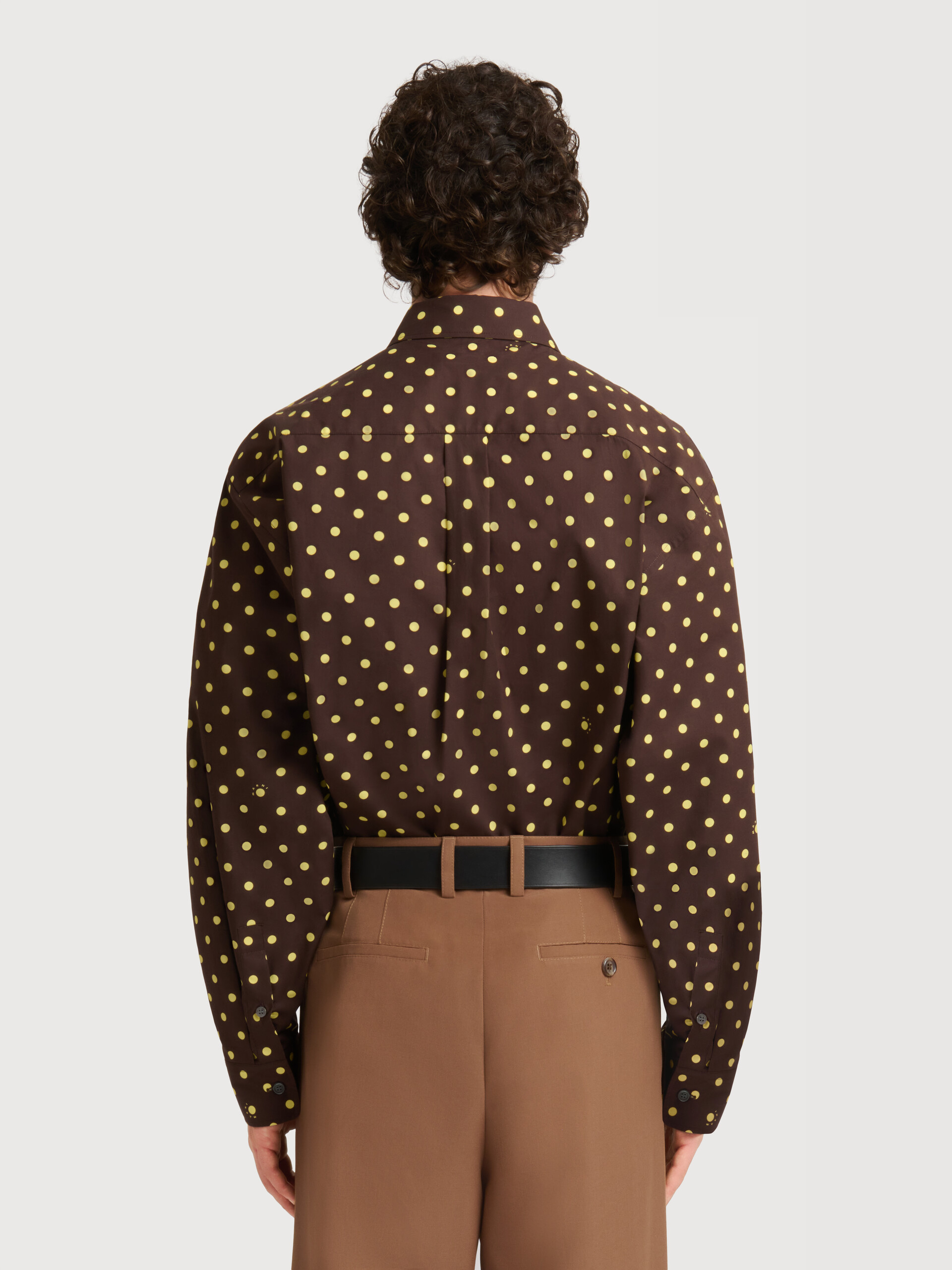 Light blue poplin shirt with Polka Rhythm print - Shirts - Image 4