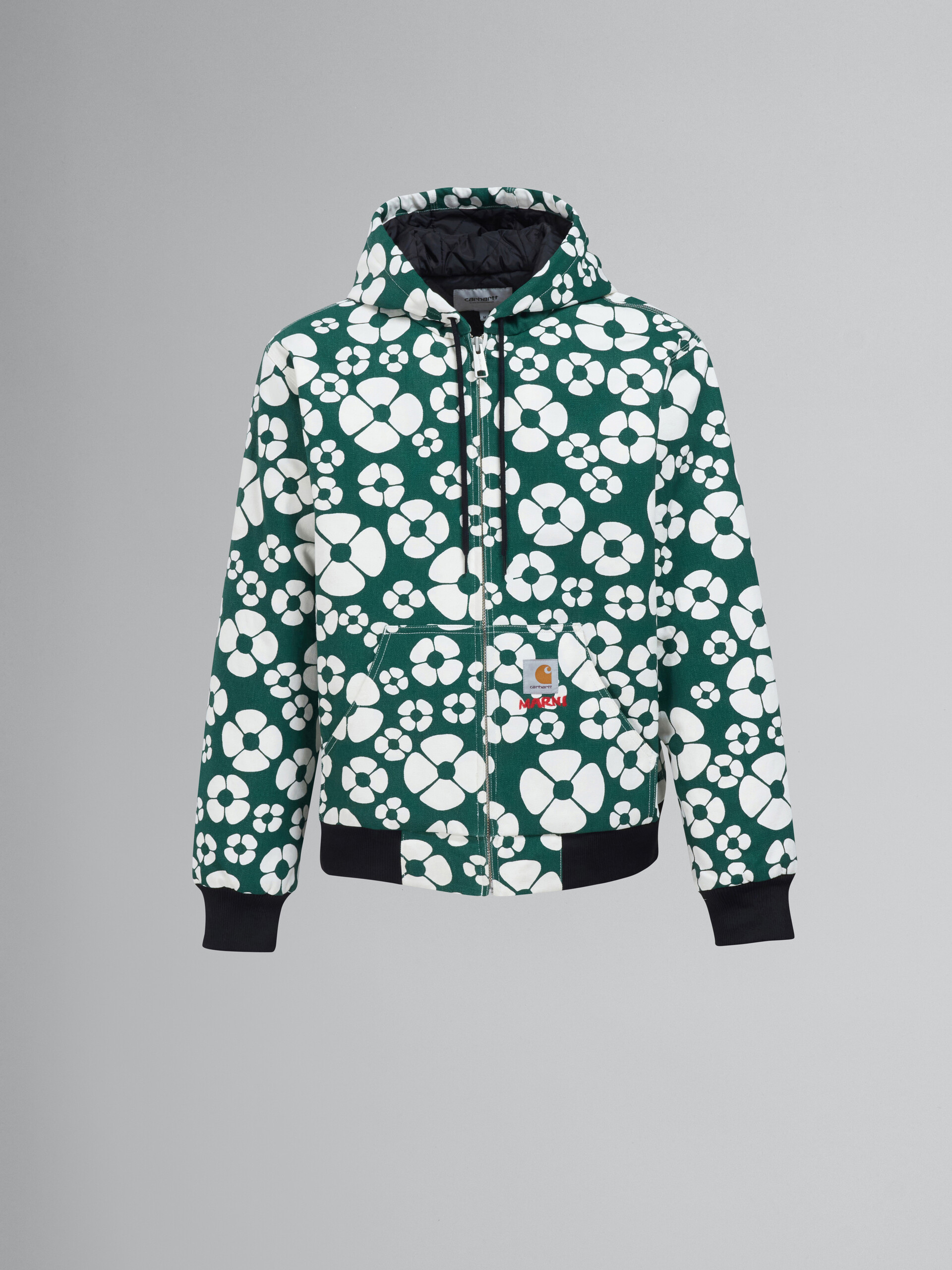 MARNI x CARHARTT WIP - green long-sleeved floral jacket - Jackets - Image 1