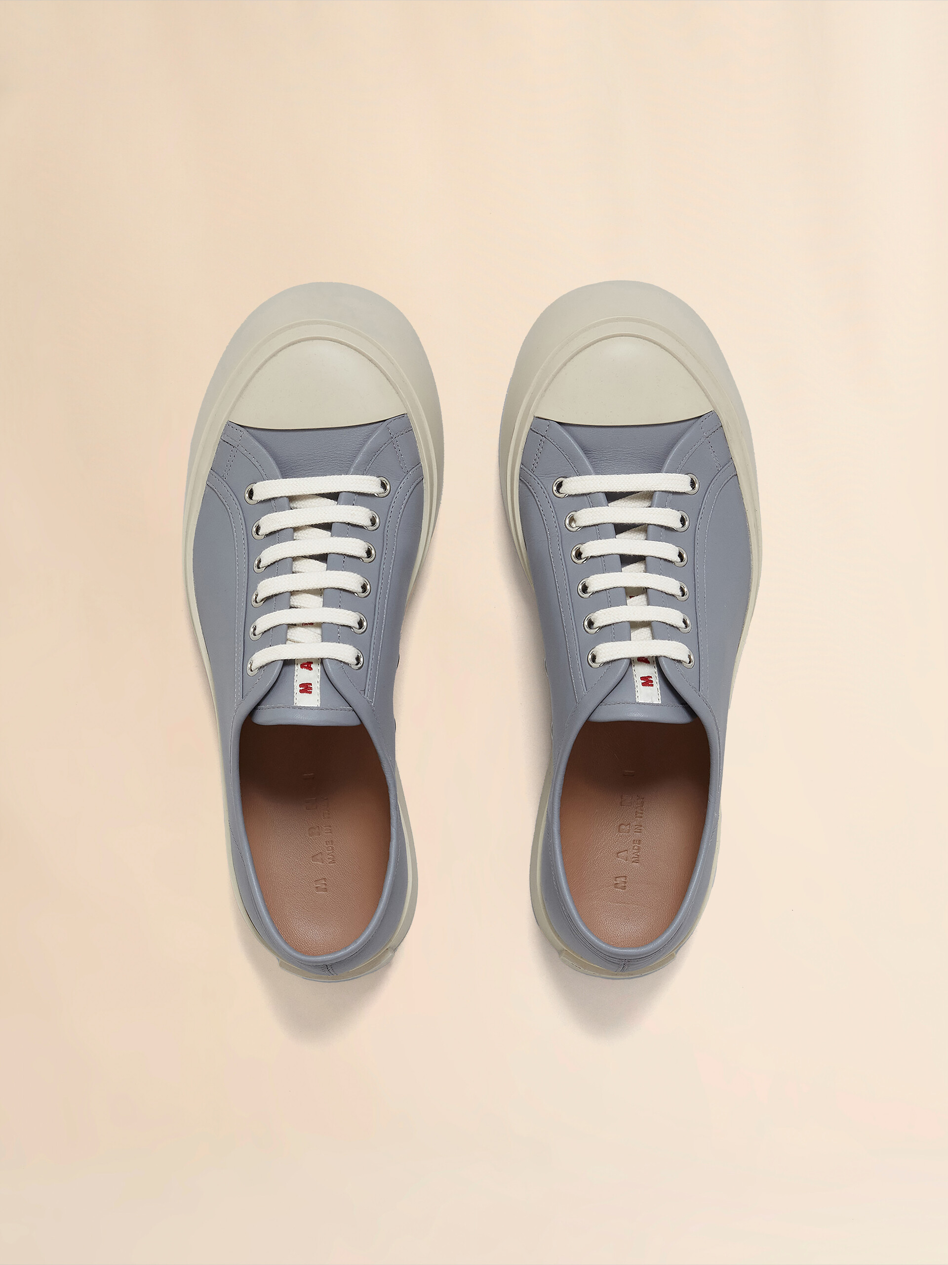 Grey nappa leather Pablo sneaker - Sneakers - Image 4
