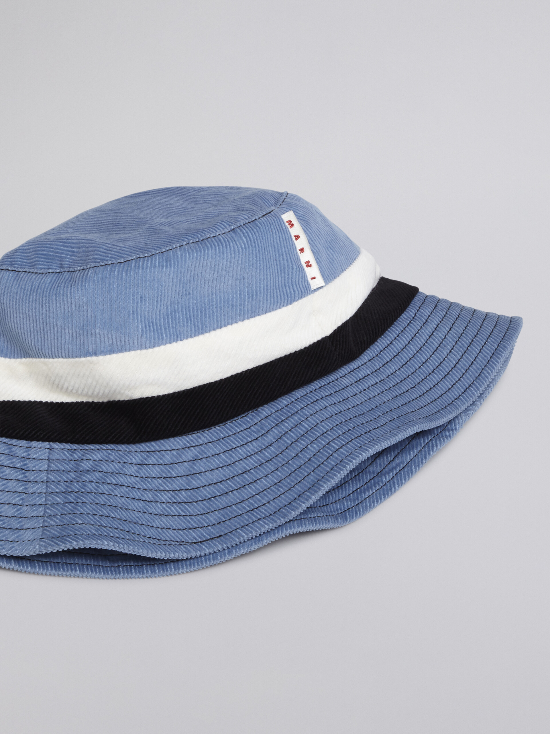 Cappello da pescatore in cotone e velluto - Cappelli - Image 3