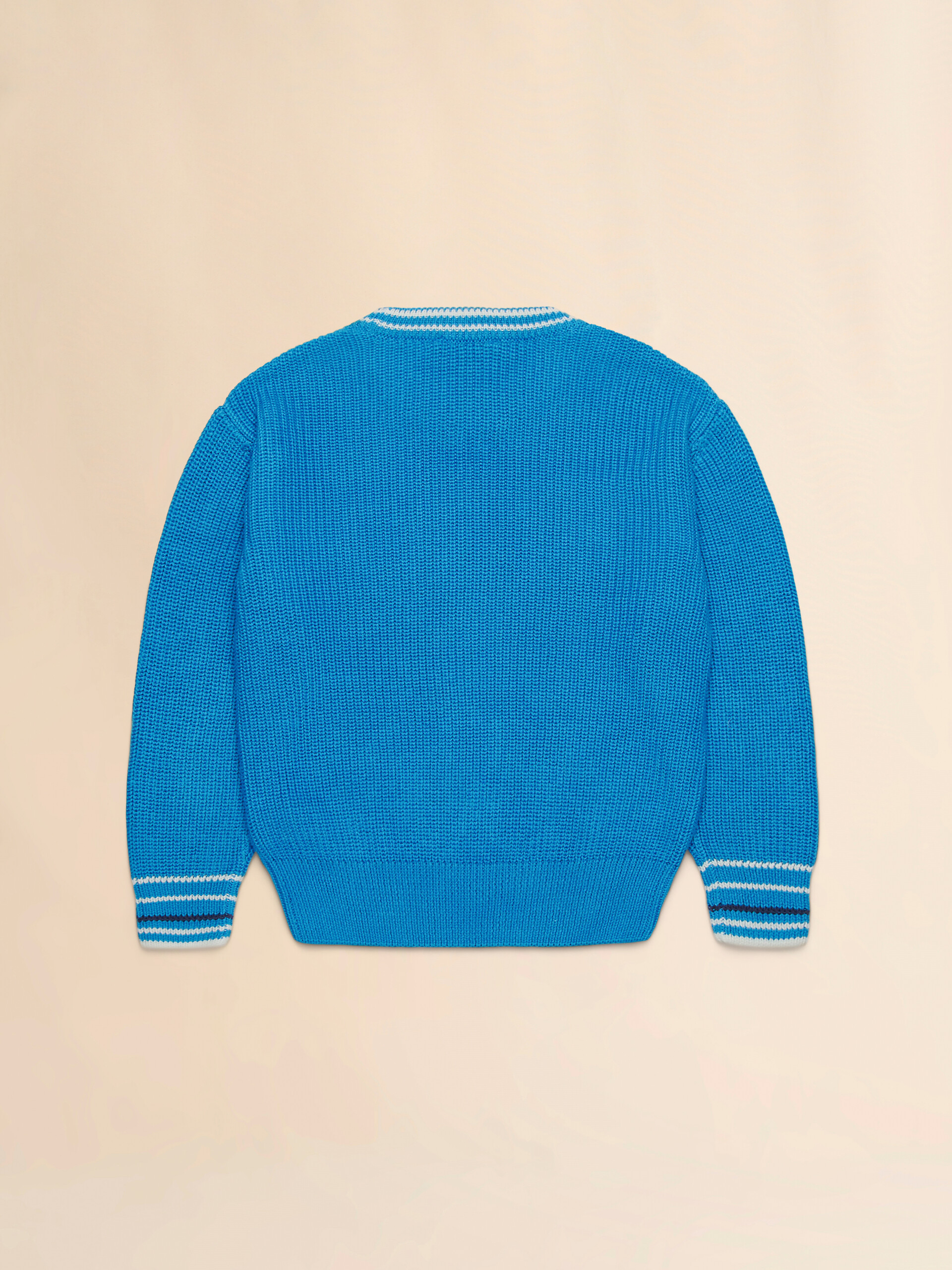 Pink cotton pullover with logo - Knitwear - Image 2