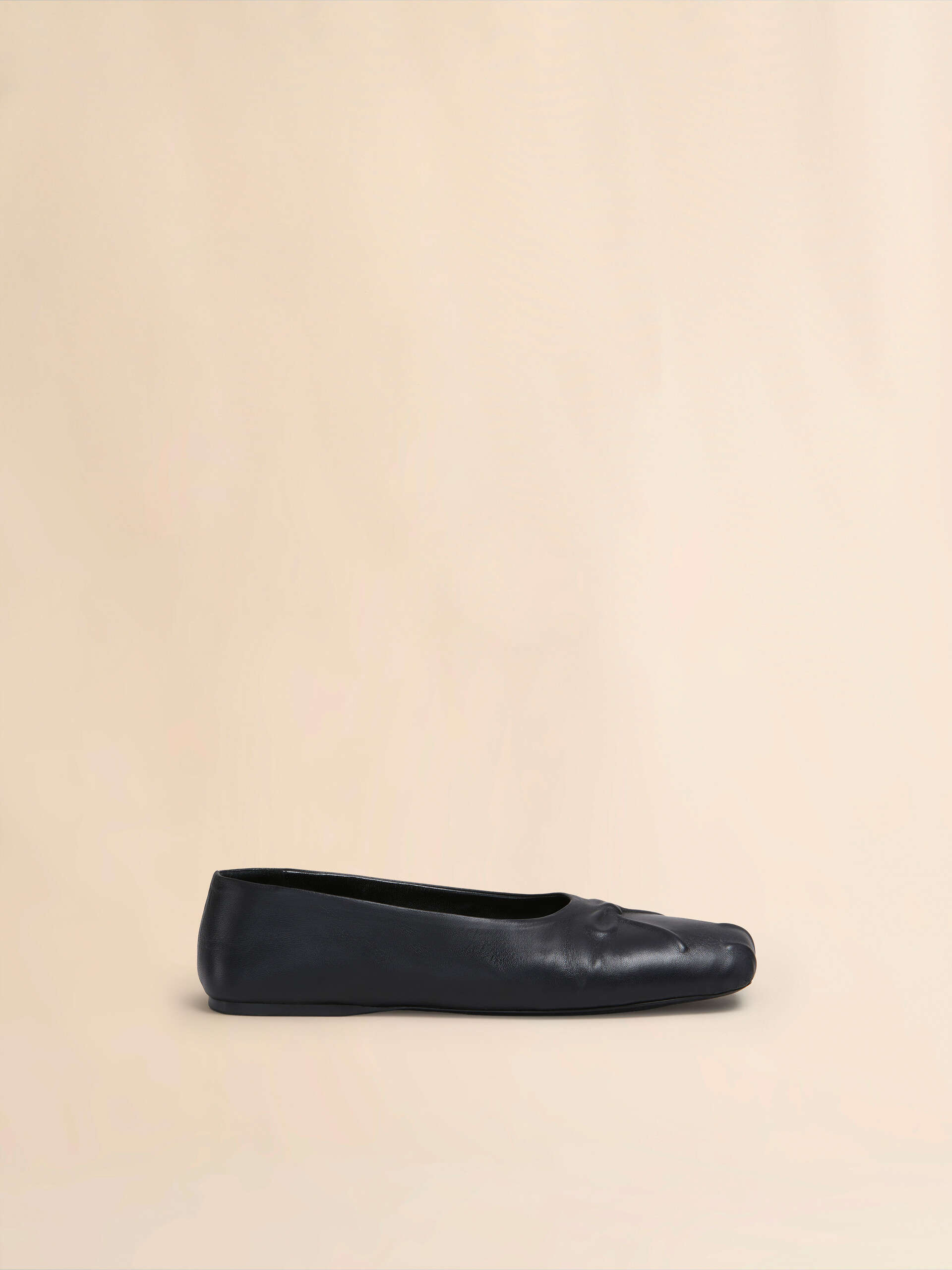 Black nappa leather Little Bow ballet flat - Ballet Shoes - Image 1