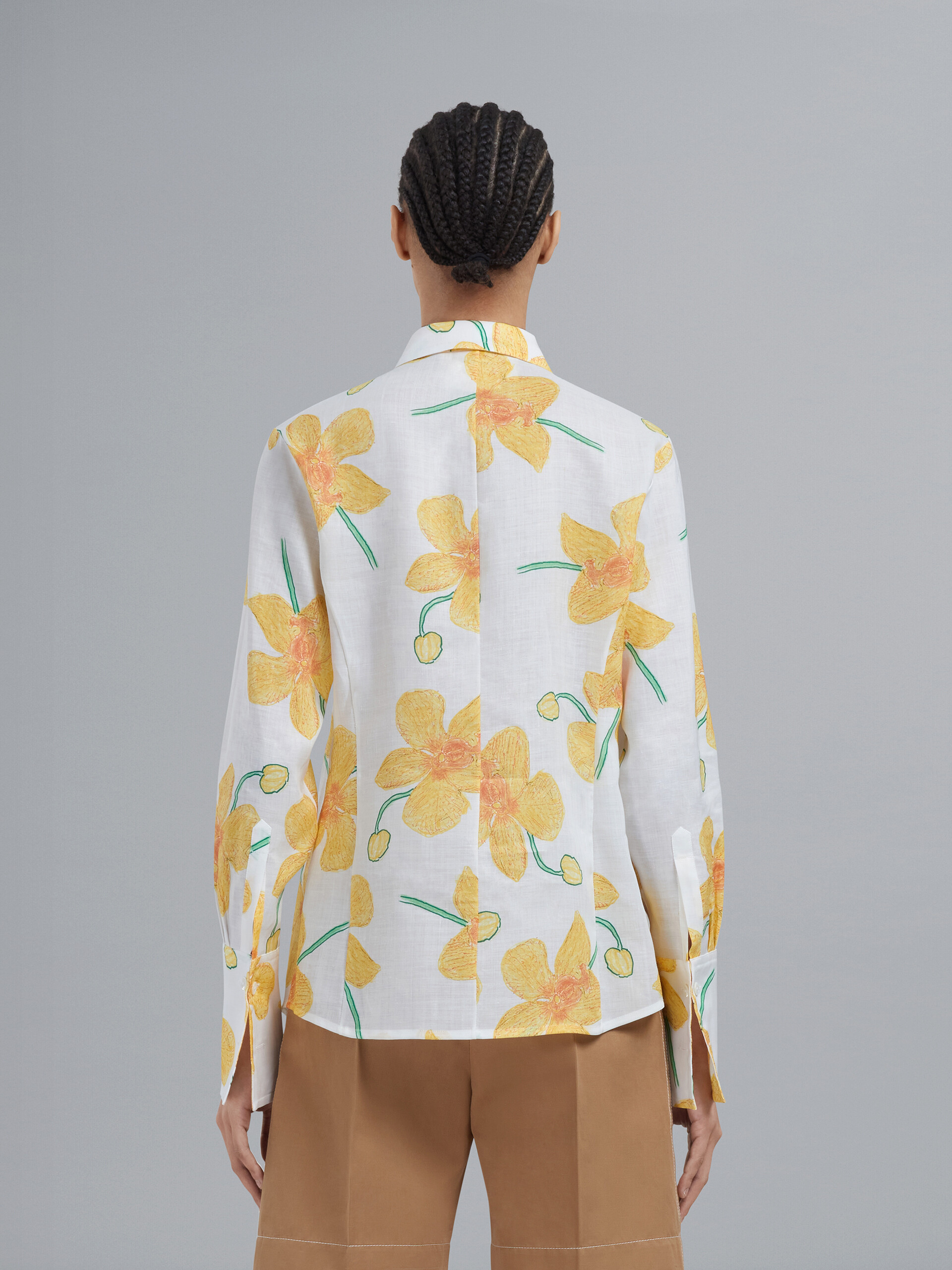 Orchids print ramiè shirt - Shirts - Image 3