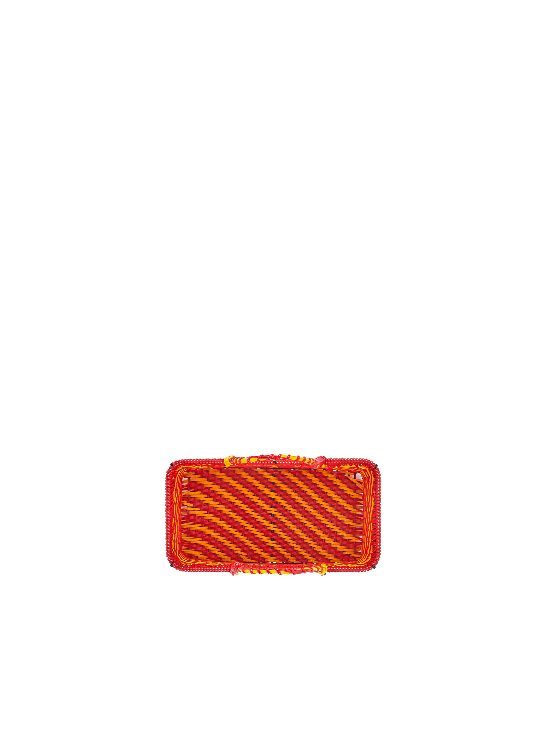 MARNI MARKET basket in iron and orange and red PVC - Home Accessories - Image 4
