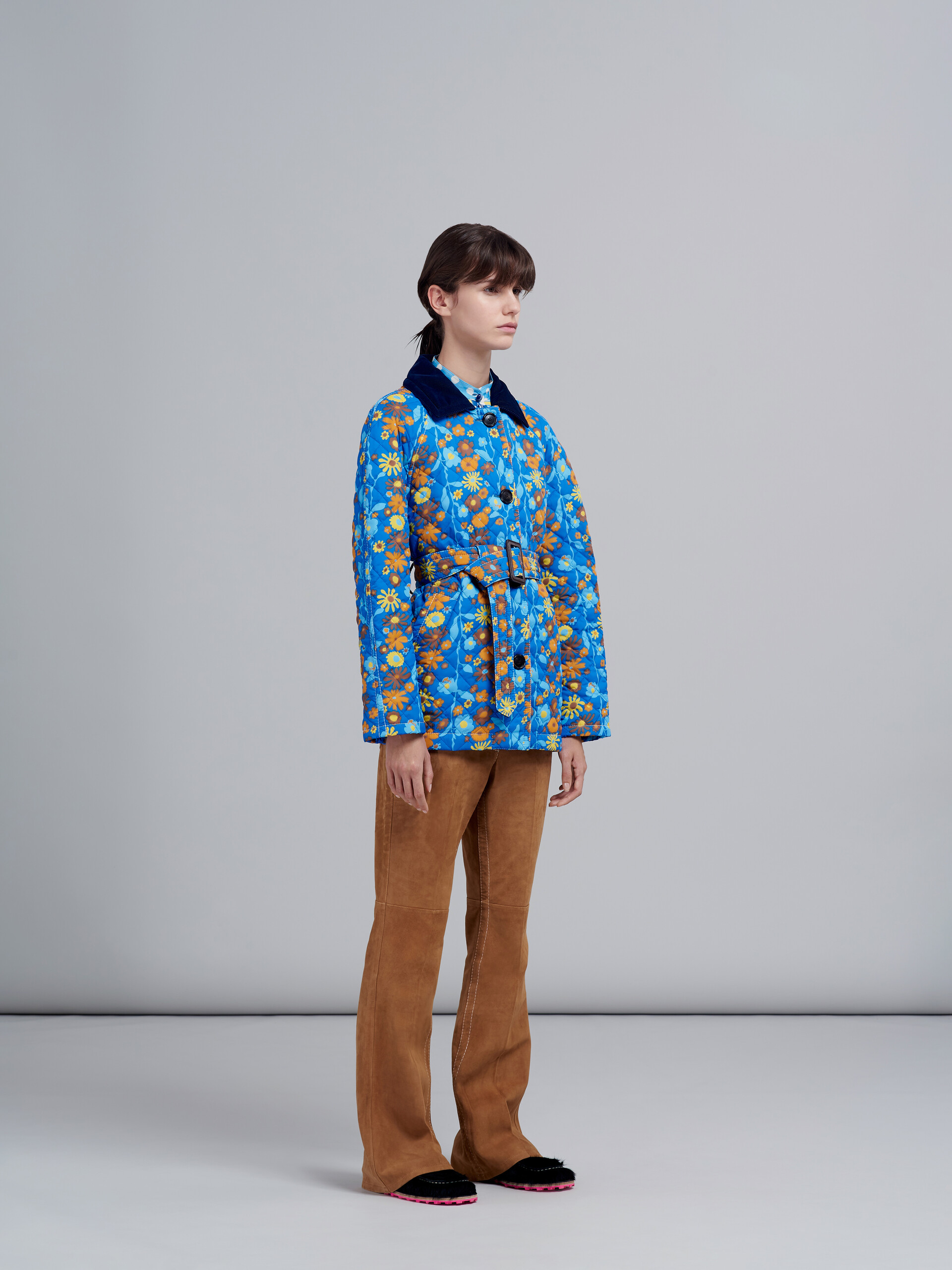 Vertical Garden print nylon jacket - Jackets - Image 6