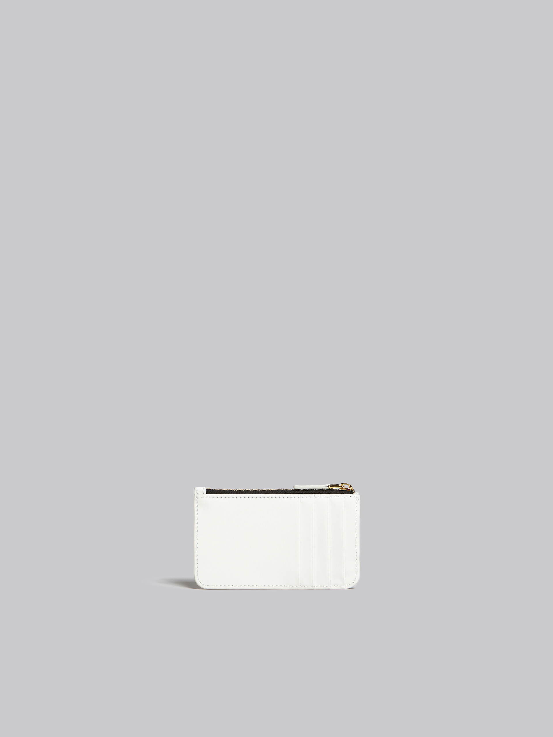 White and silver leather card holder - Wallets - Image 3