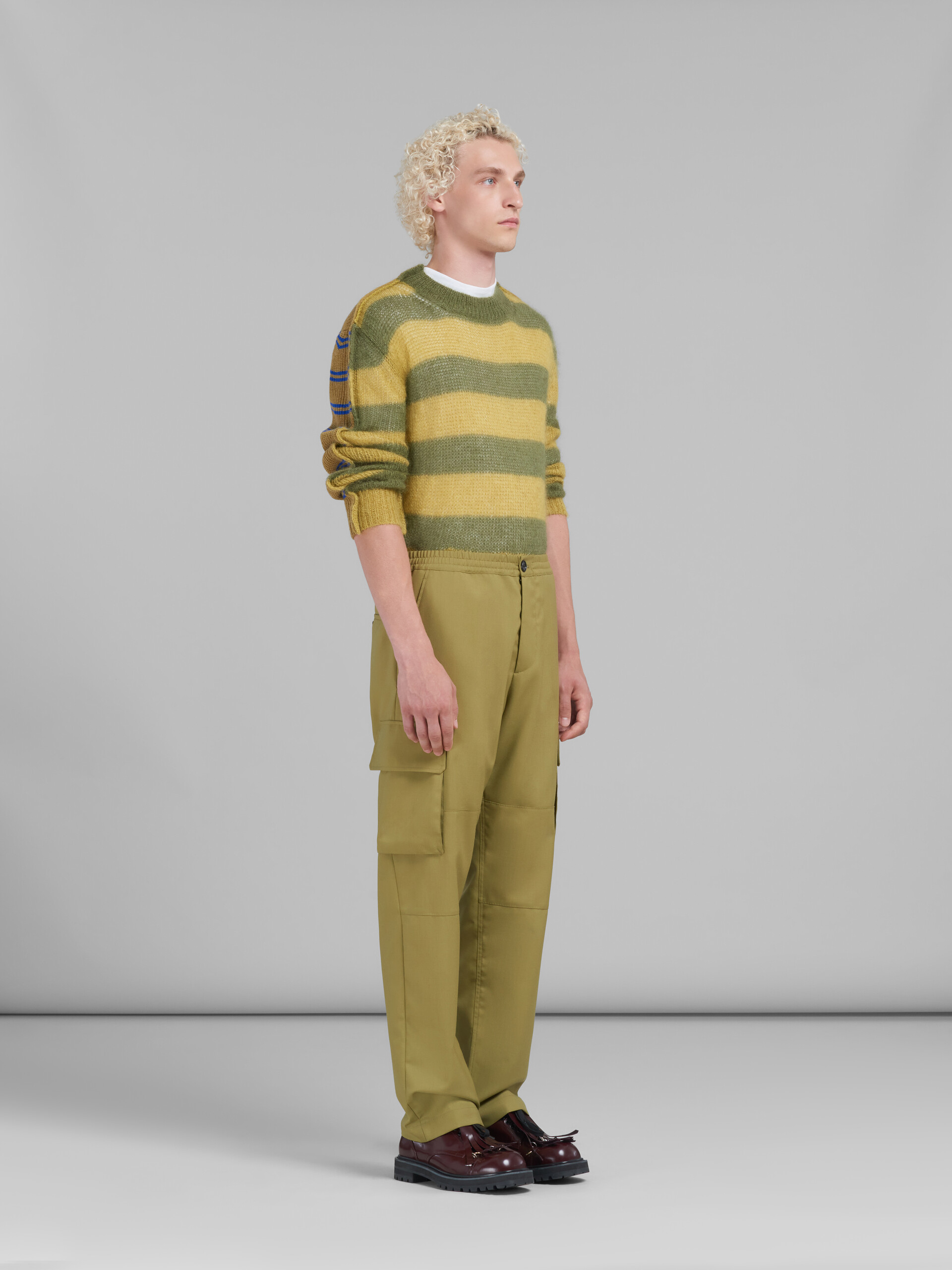 Mohair and wool sweater with multicolour stripes - Pullovers - Image 5