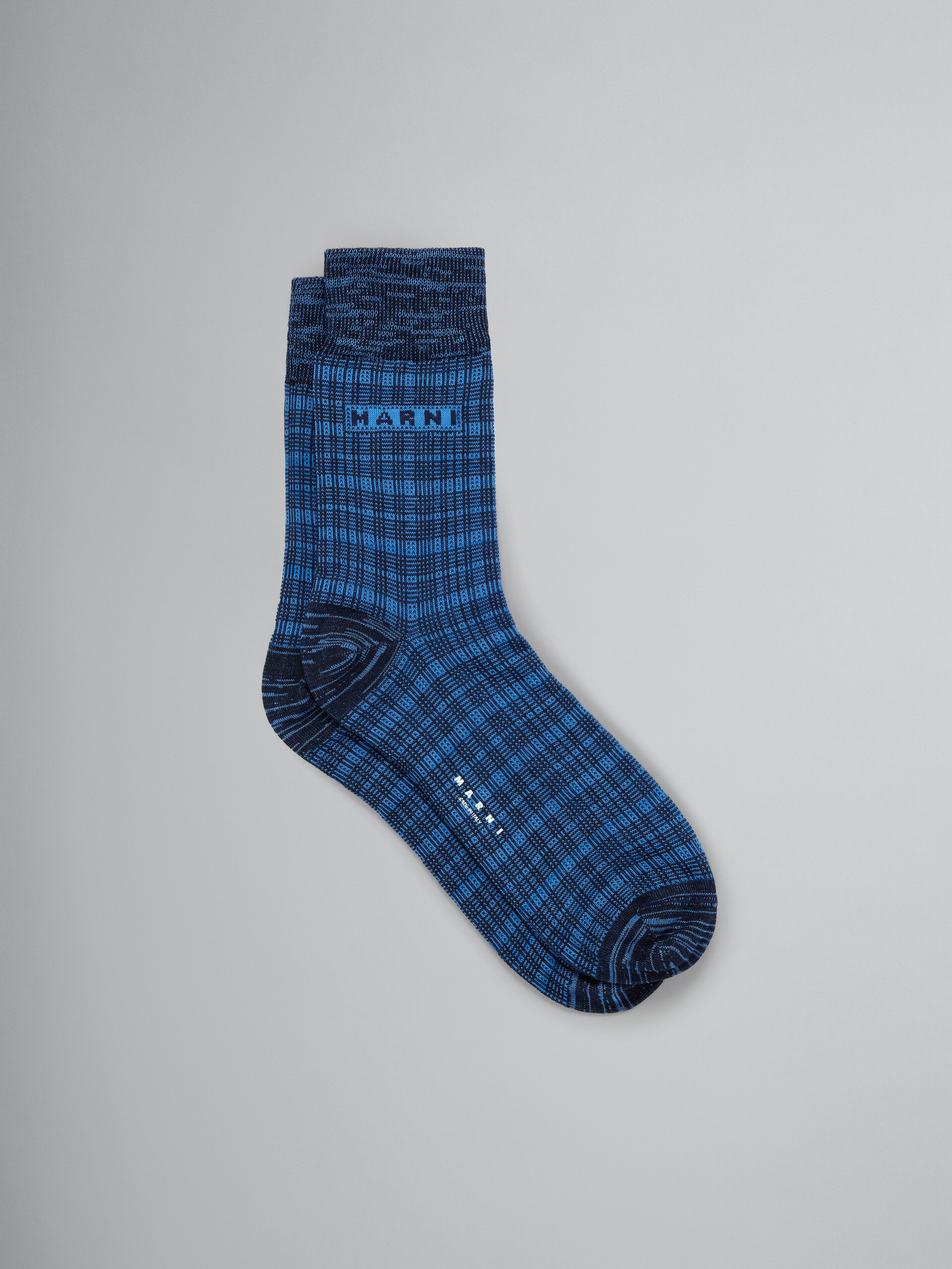 Blaue Socken mit Logo-Einsatz - Socken - Image 1