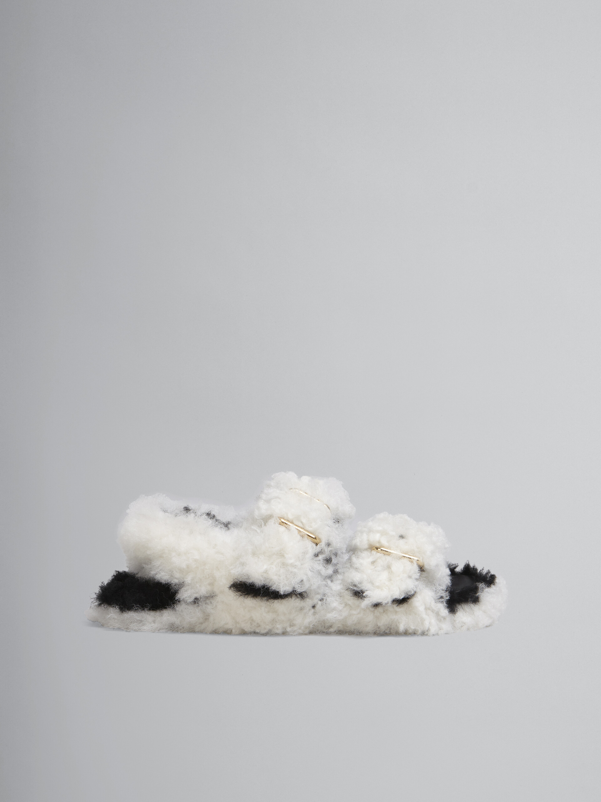 marni shearling sandals