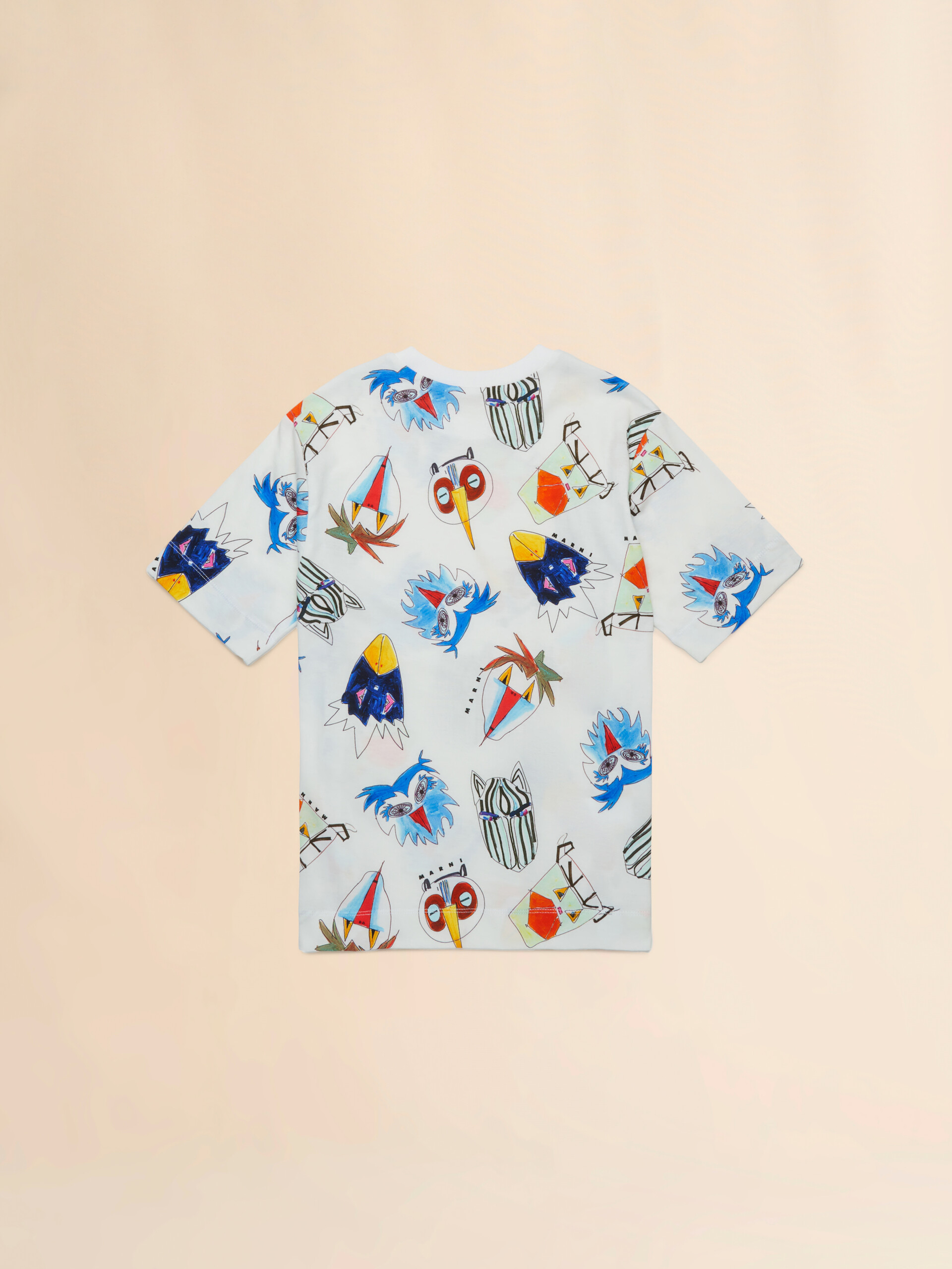 Off-white T-shirt with Soggetti Animali print - T-shirts - Image 2