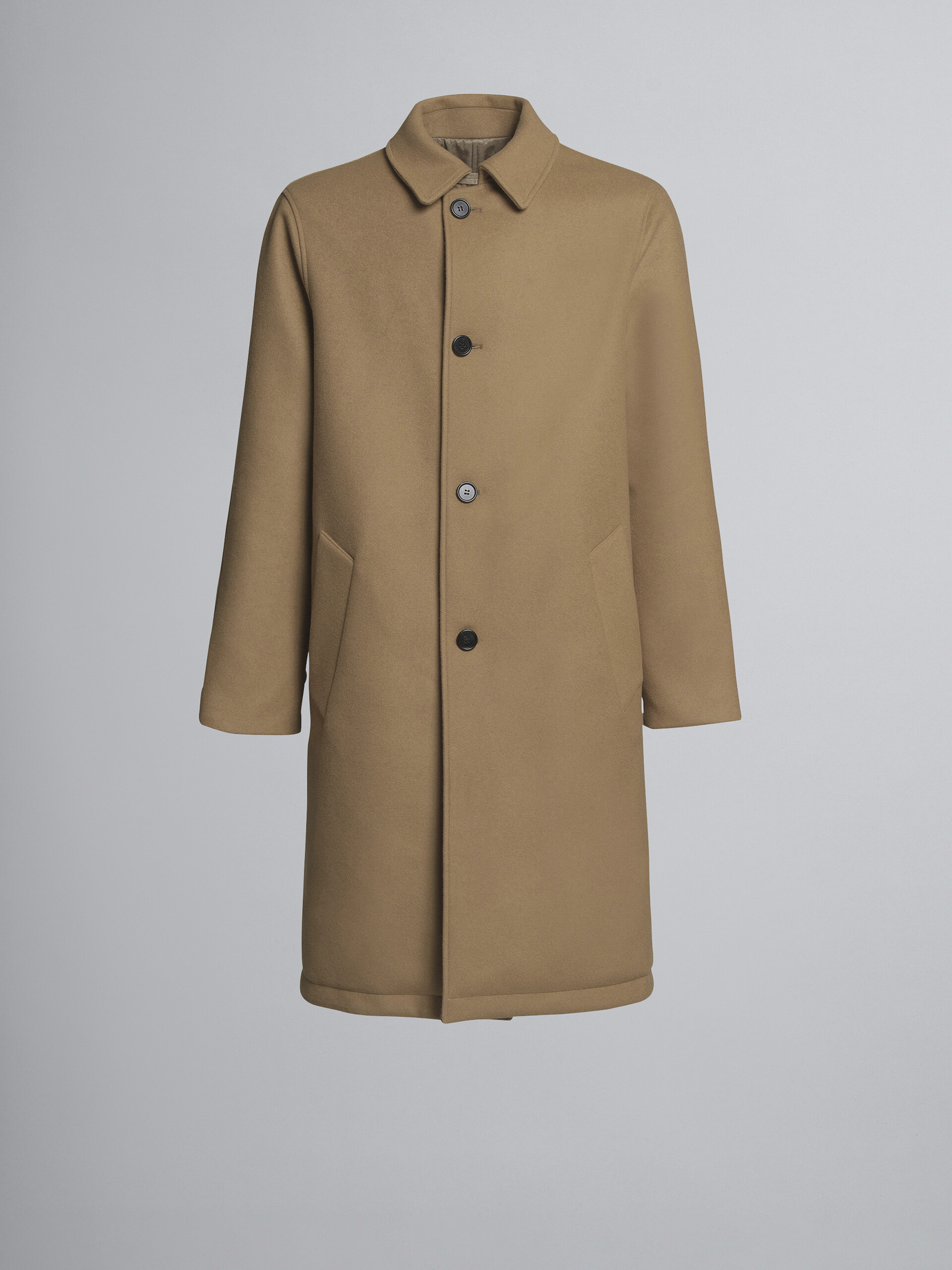 Reversible light wool felt coat - Coat - Image 1