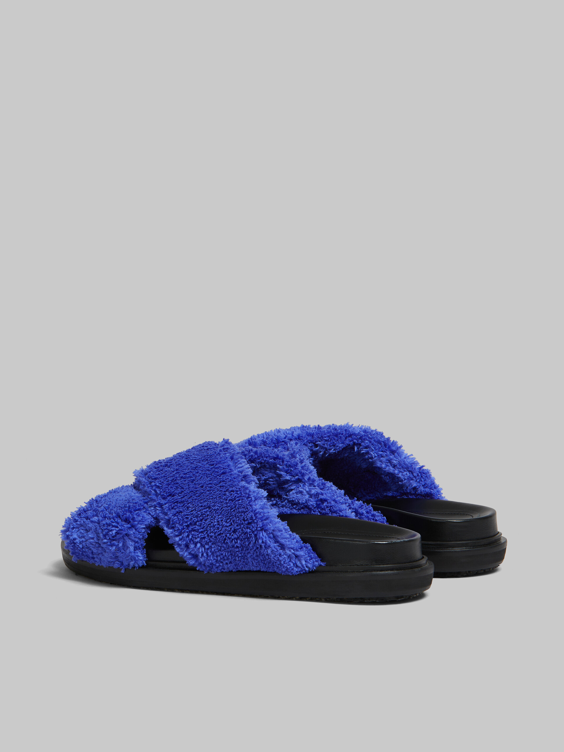 Blue Terry slide sandal - Sandals - Image 3