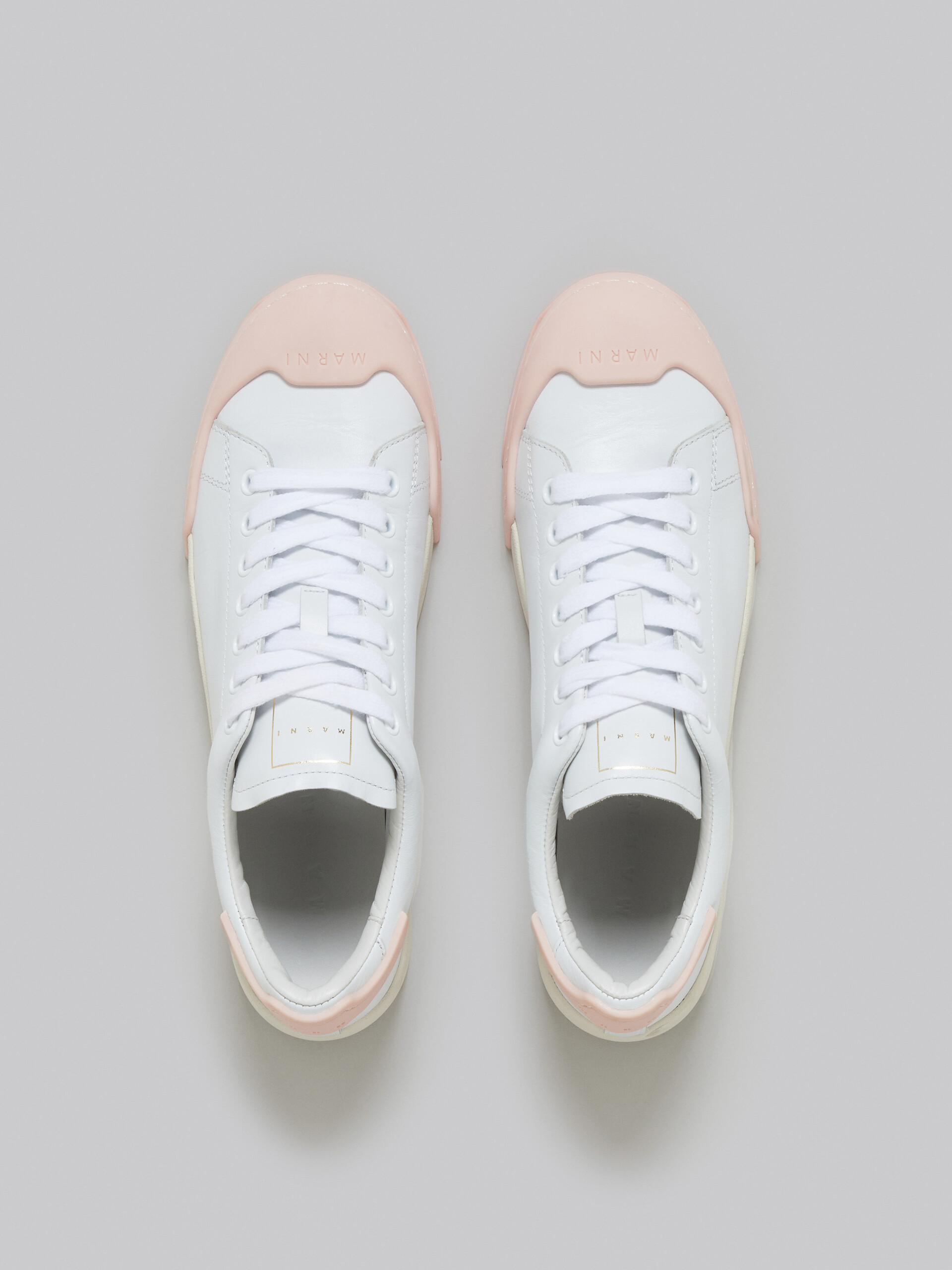Dada Bumper sneaker in white and pink leather - Sneakers - Image 4