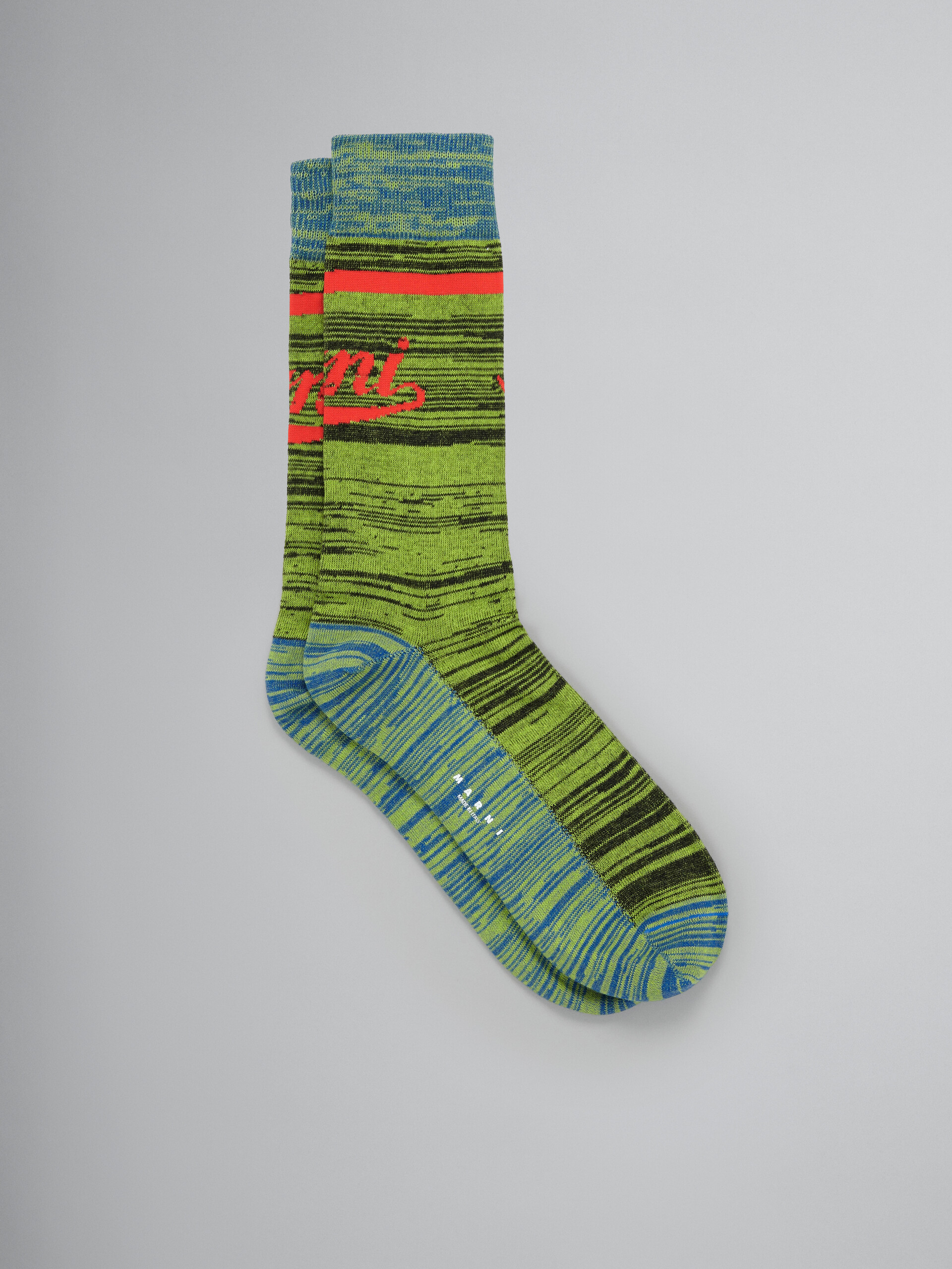 Grüne Socken mit Logo - Socken - Image 1