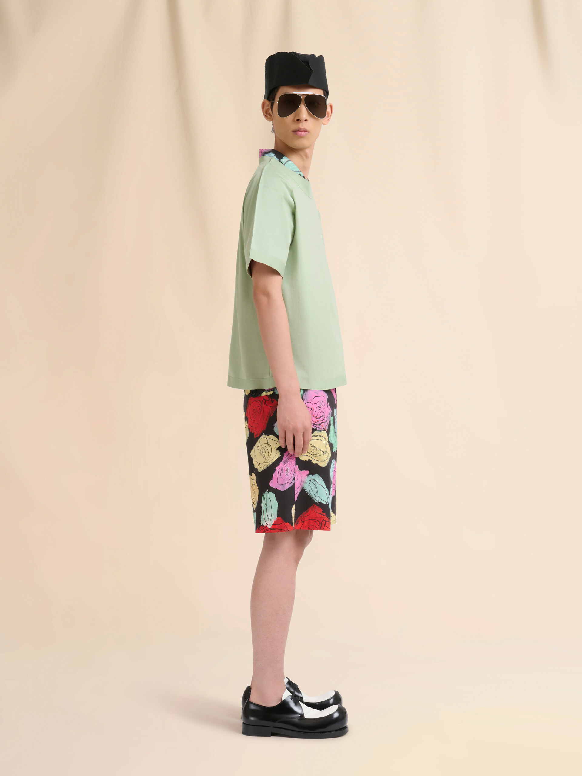 Black poplin bowling shirt with Orion print - Shirts - Image 5