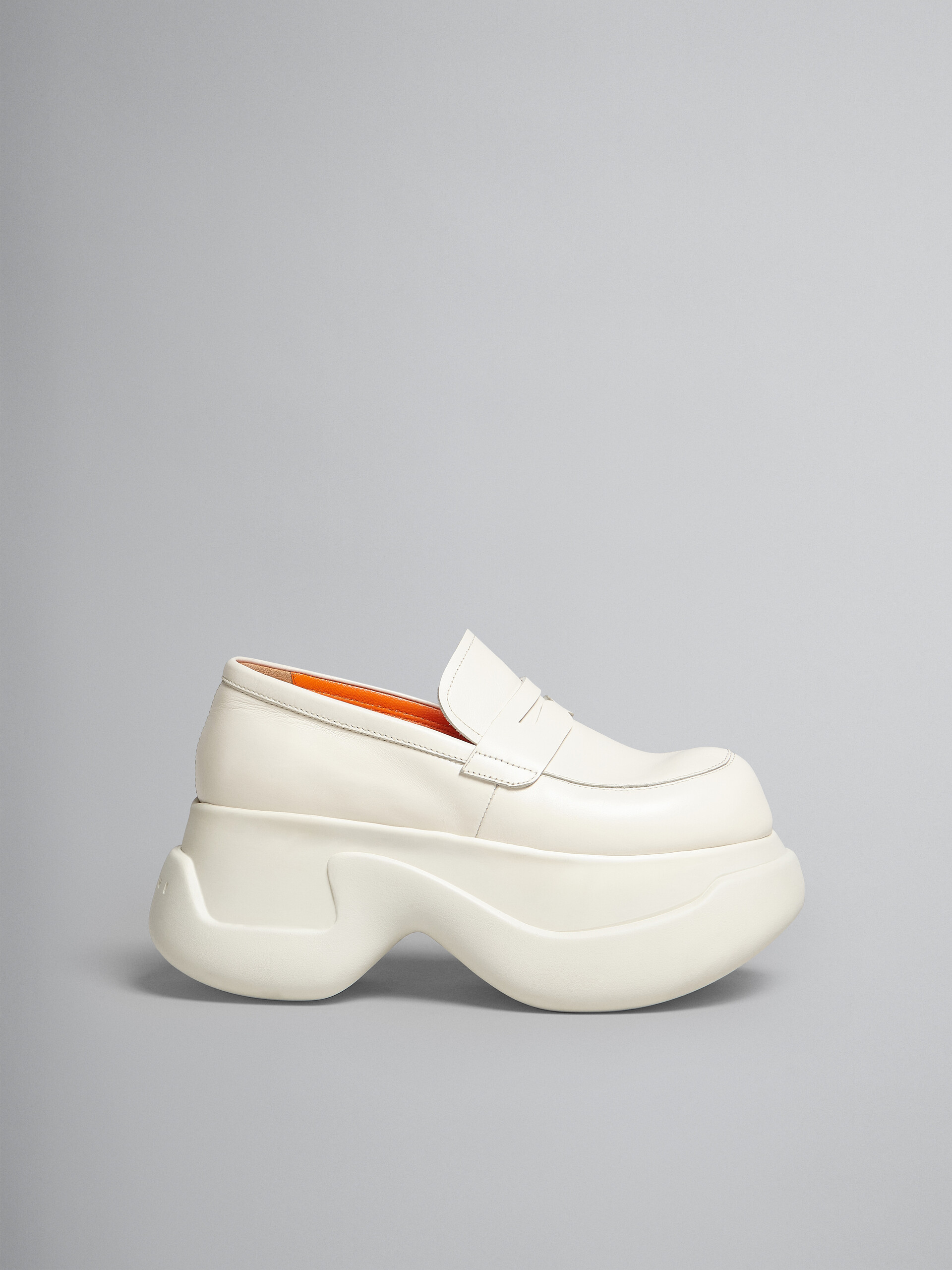 White leather Aras 23 chunky mocassin - Mocassin - Image 1