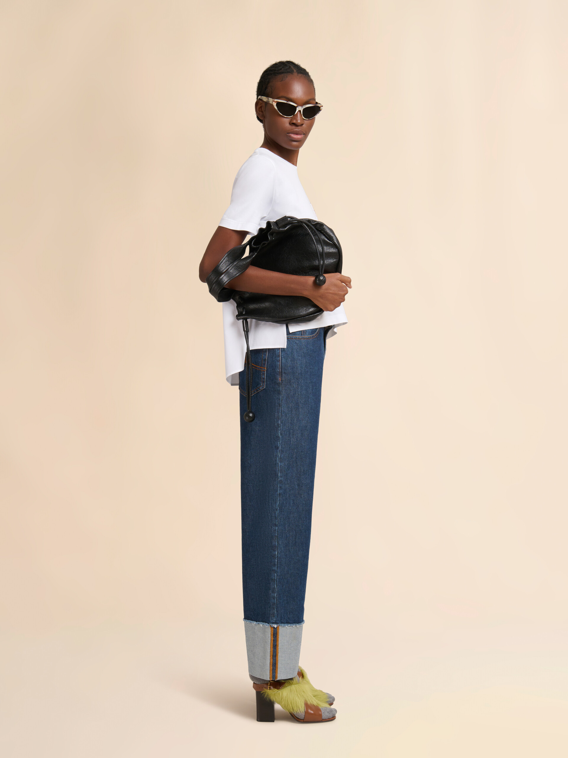 ピンク コットン製T-シャツ ハンドステッチのマルニロゴ入り - Tシャツ - Image 5