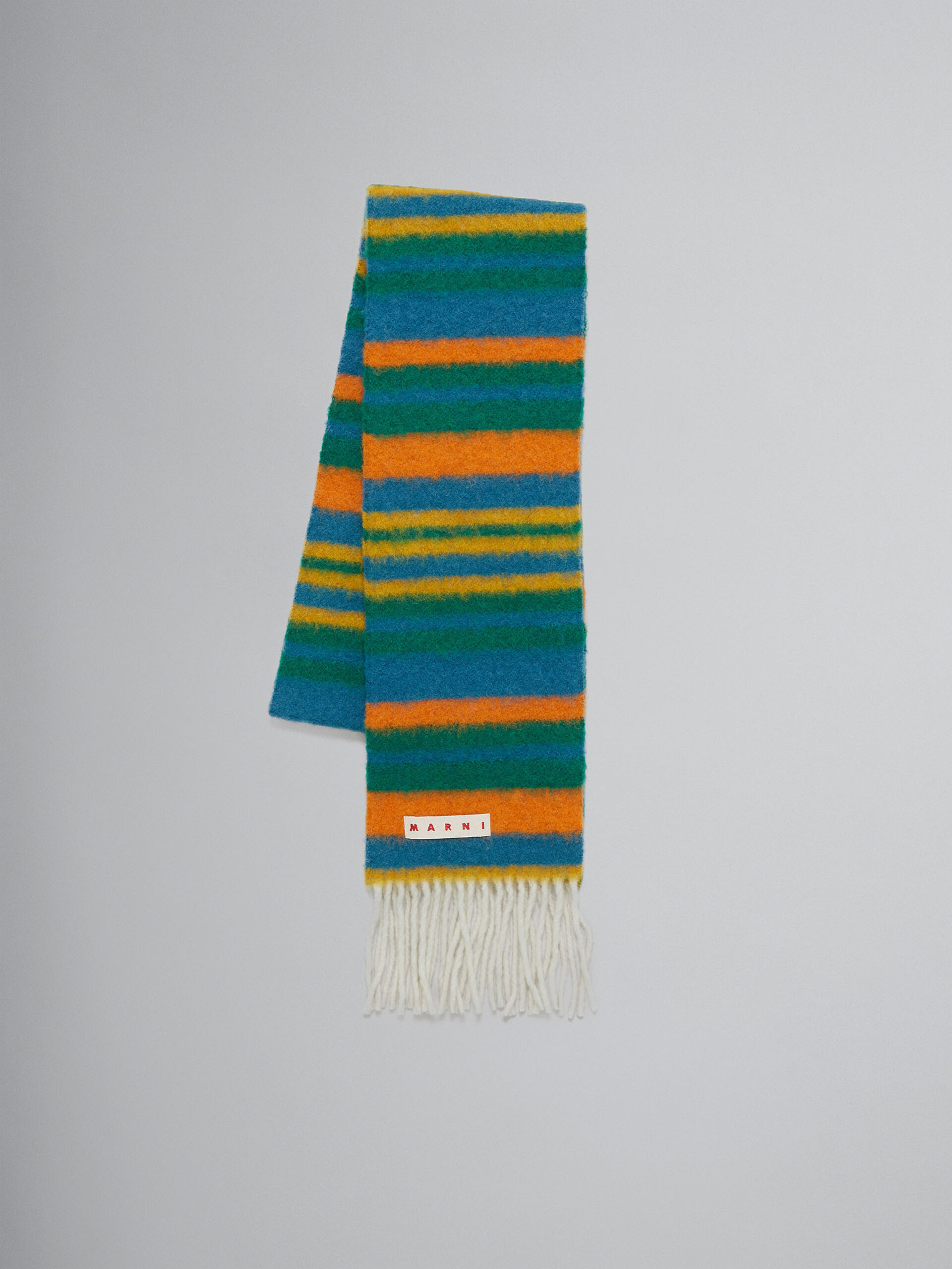 Schal aus Alpaka und Wolle in Blau und Grün - Schals - Image 1