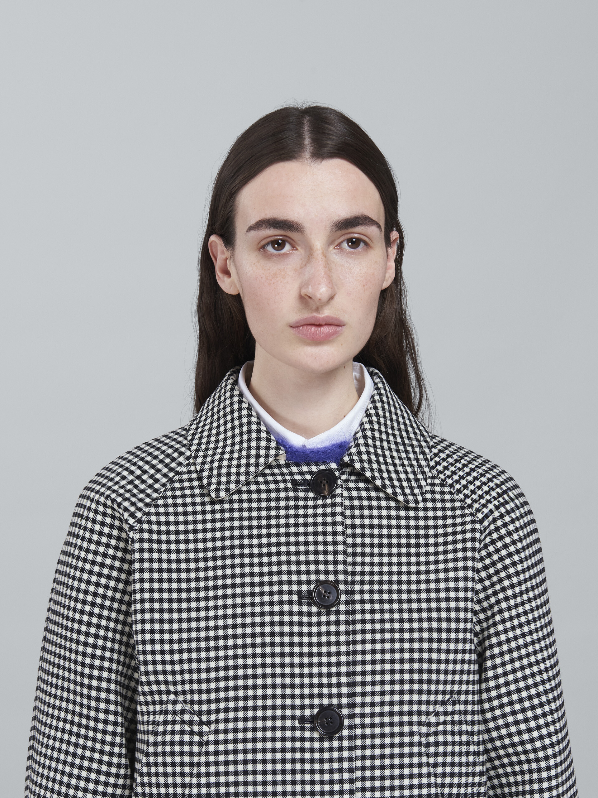 Double-faced houndstooth wool bomber jacket - Jackets - Image 4