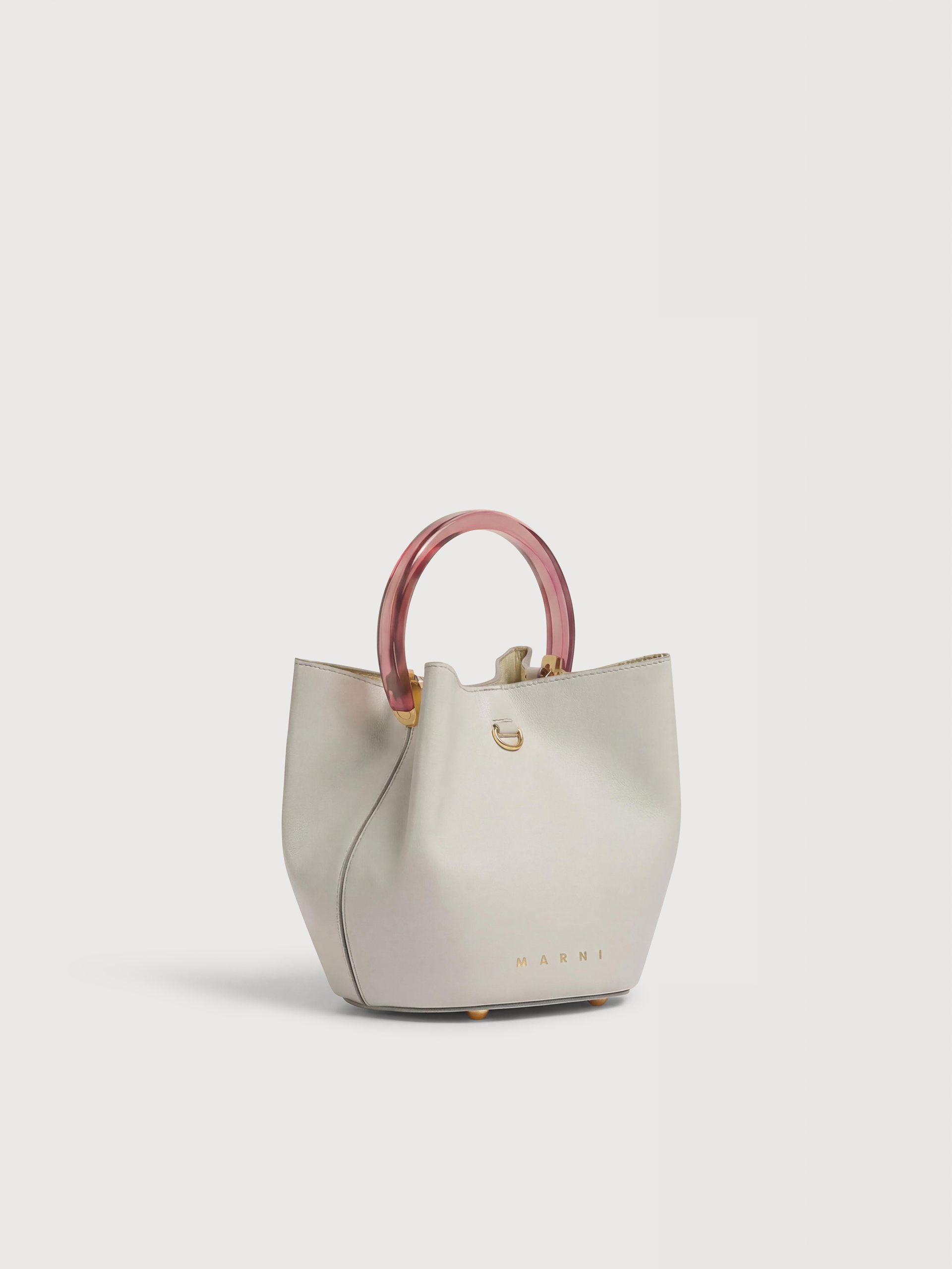 Pink leather Pannier bucket bag - Shoulder Bags - Image 3