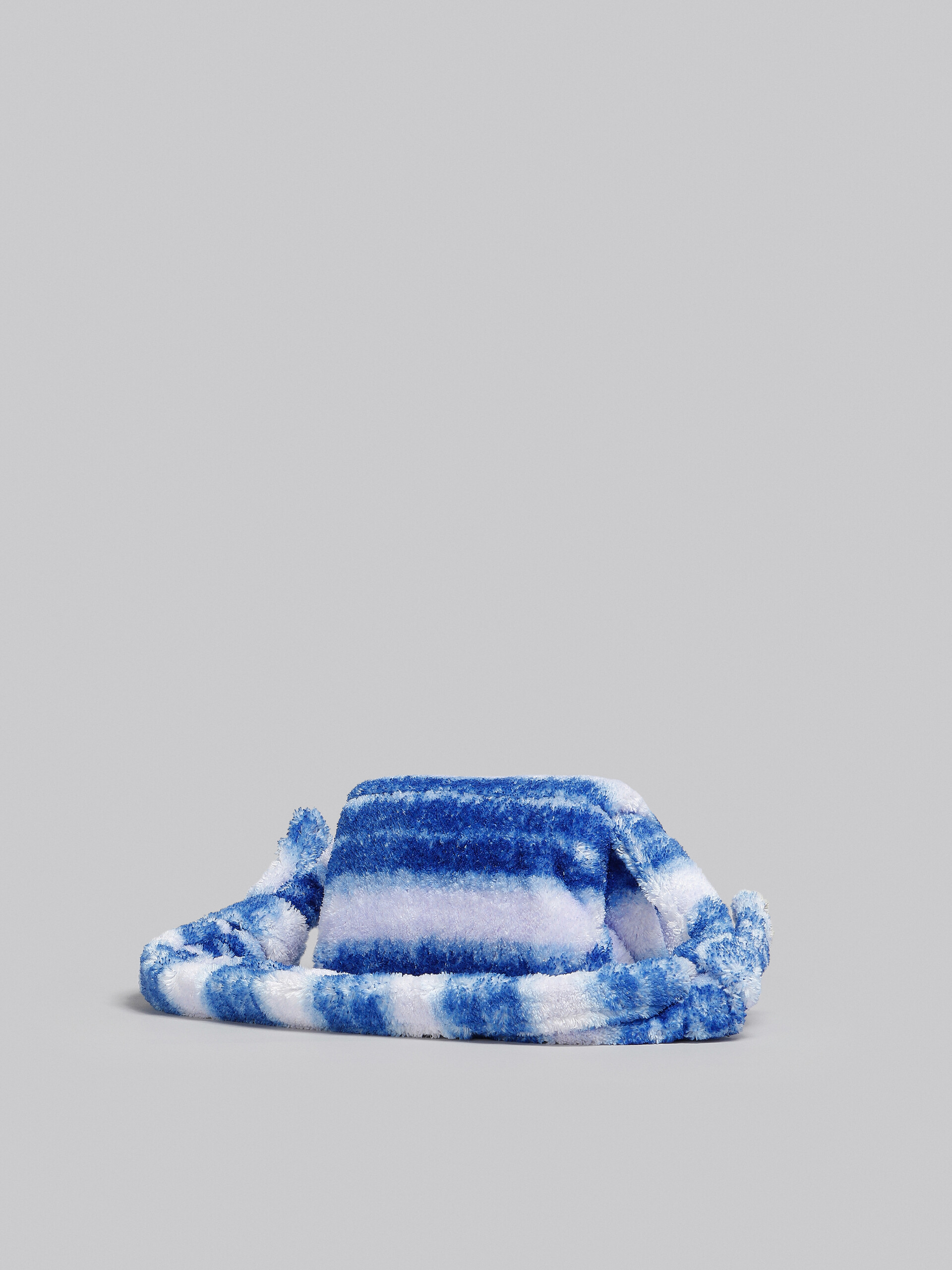 Small blue striped Terry Prisma bag - Shoulder Bag - Image 3