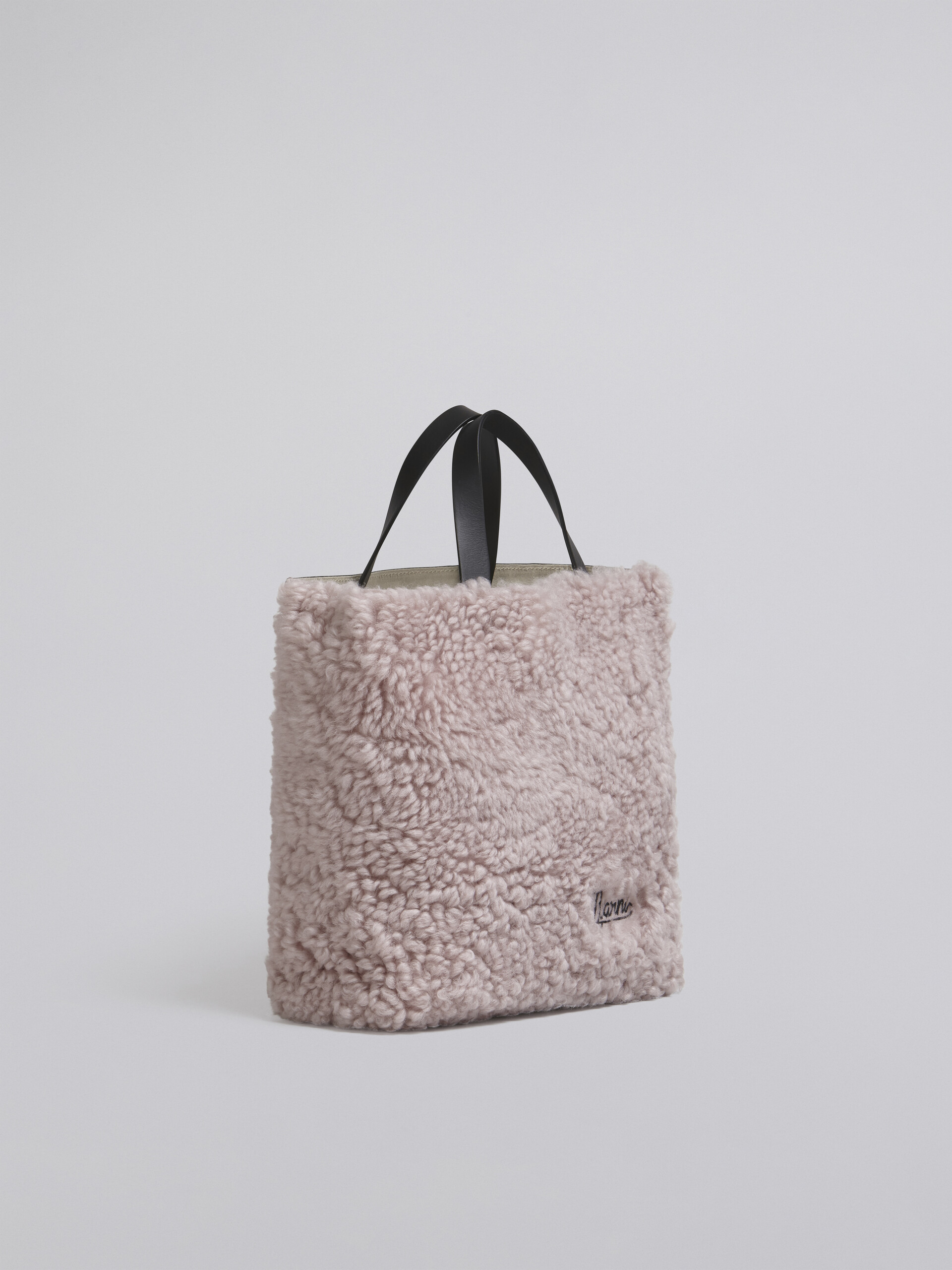 MUSEO SOFT small bag in pnk shearling - Shopping Bags - Image 5