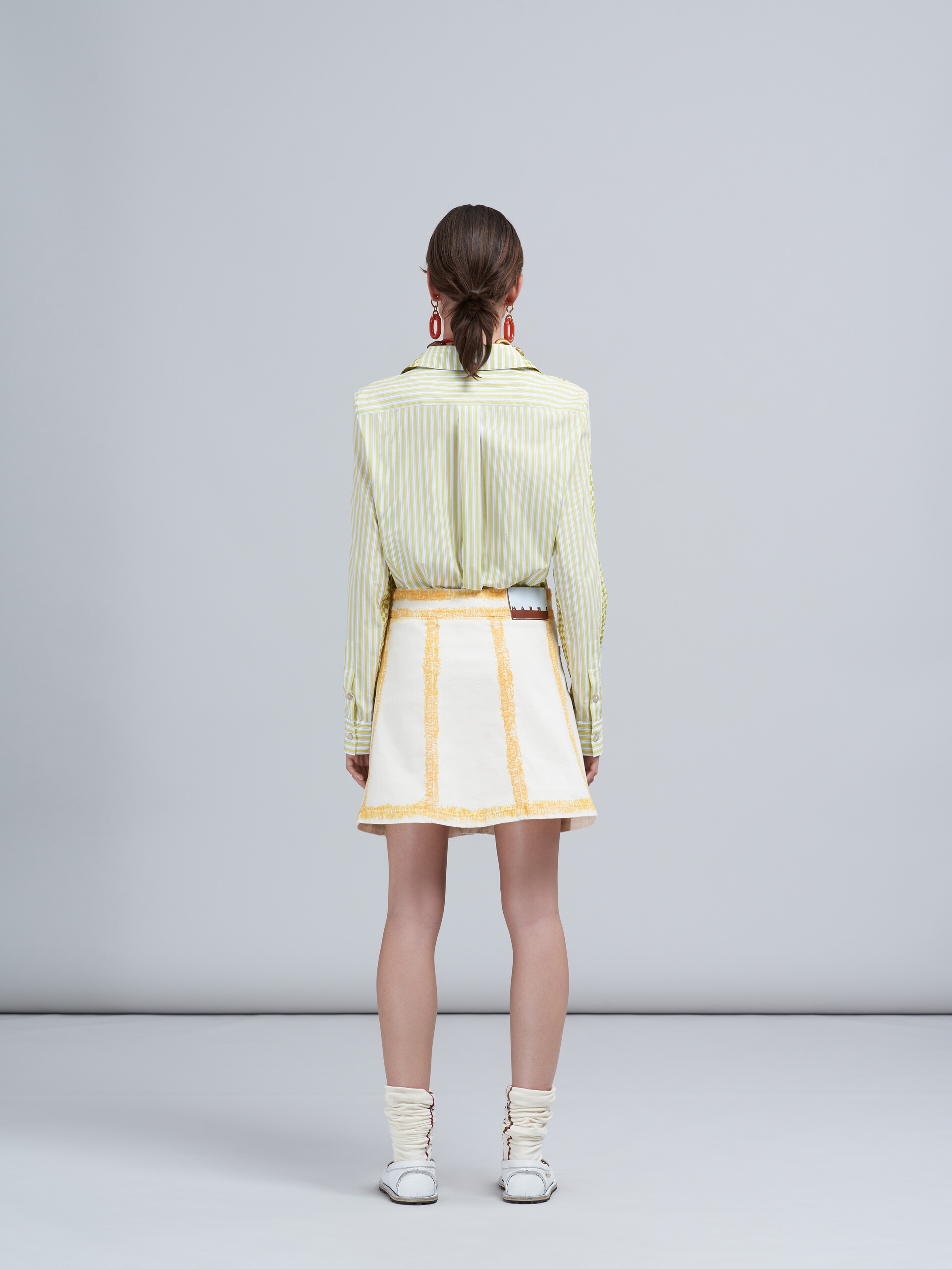 Falda de denim beige - Faldas - Image 3