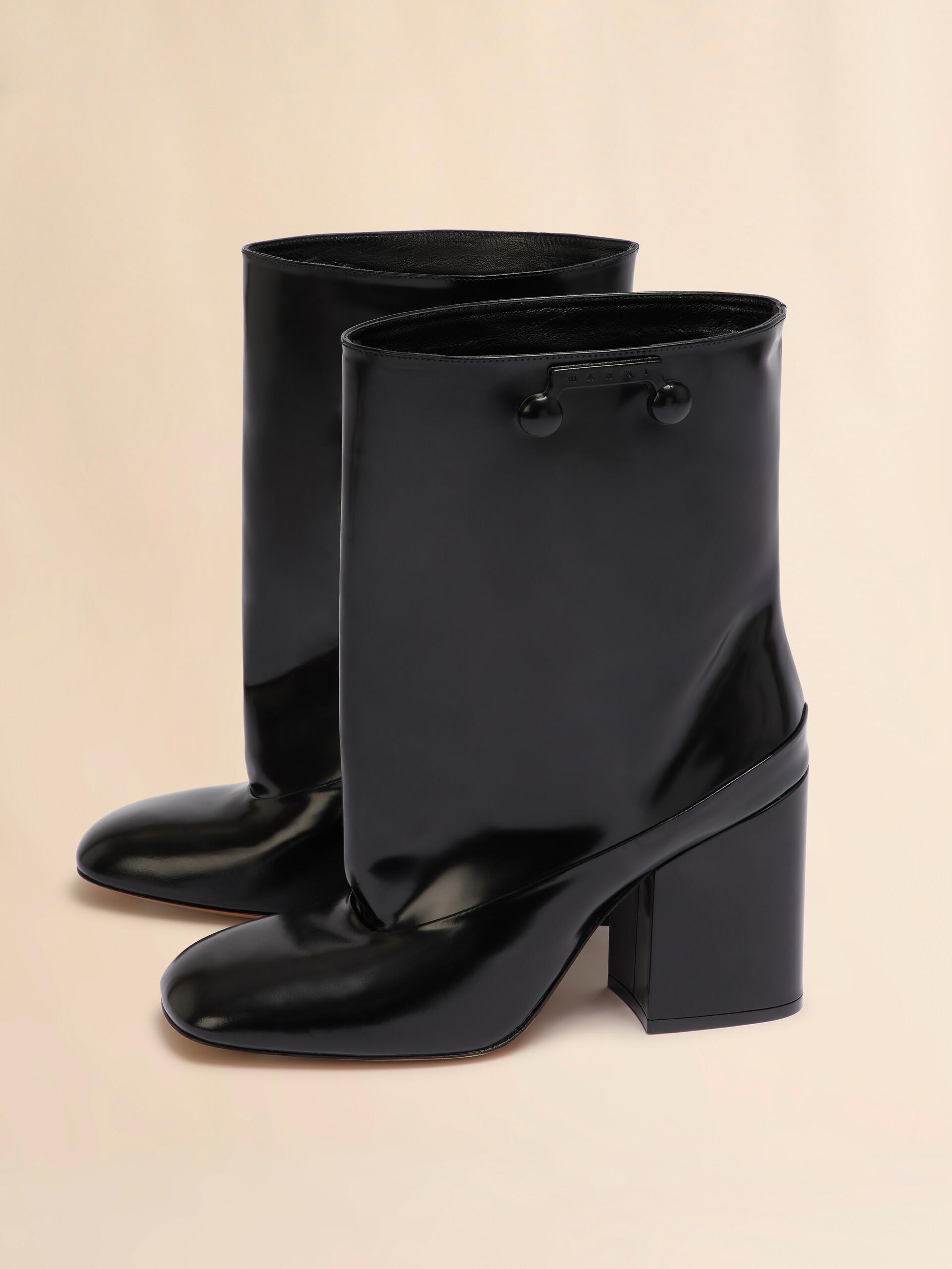 Black leather Trunkaroo ankle boot - Boots - Image 4