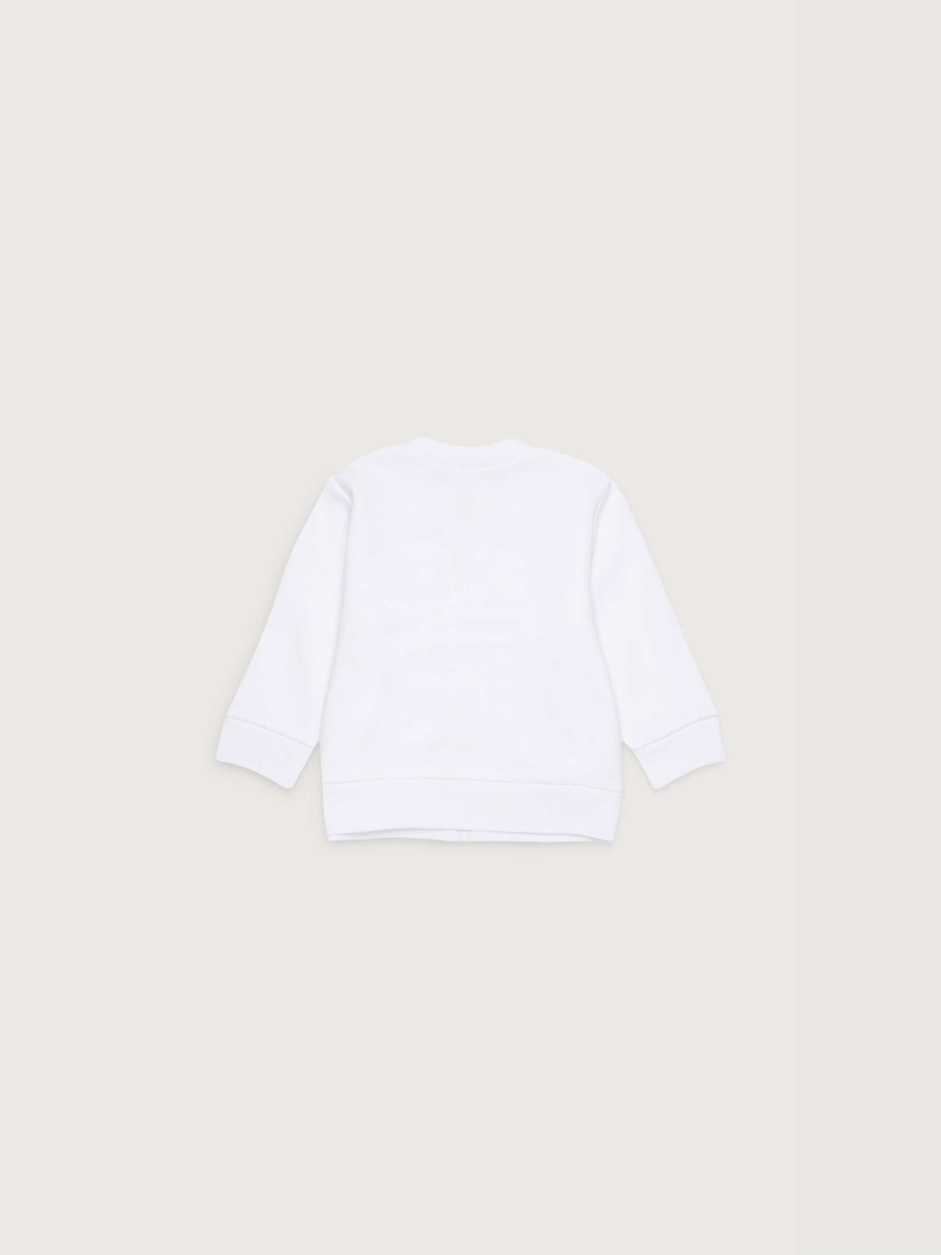 White cotton zipper sweatshirt with Marni print - Sweaters - Image 2