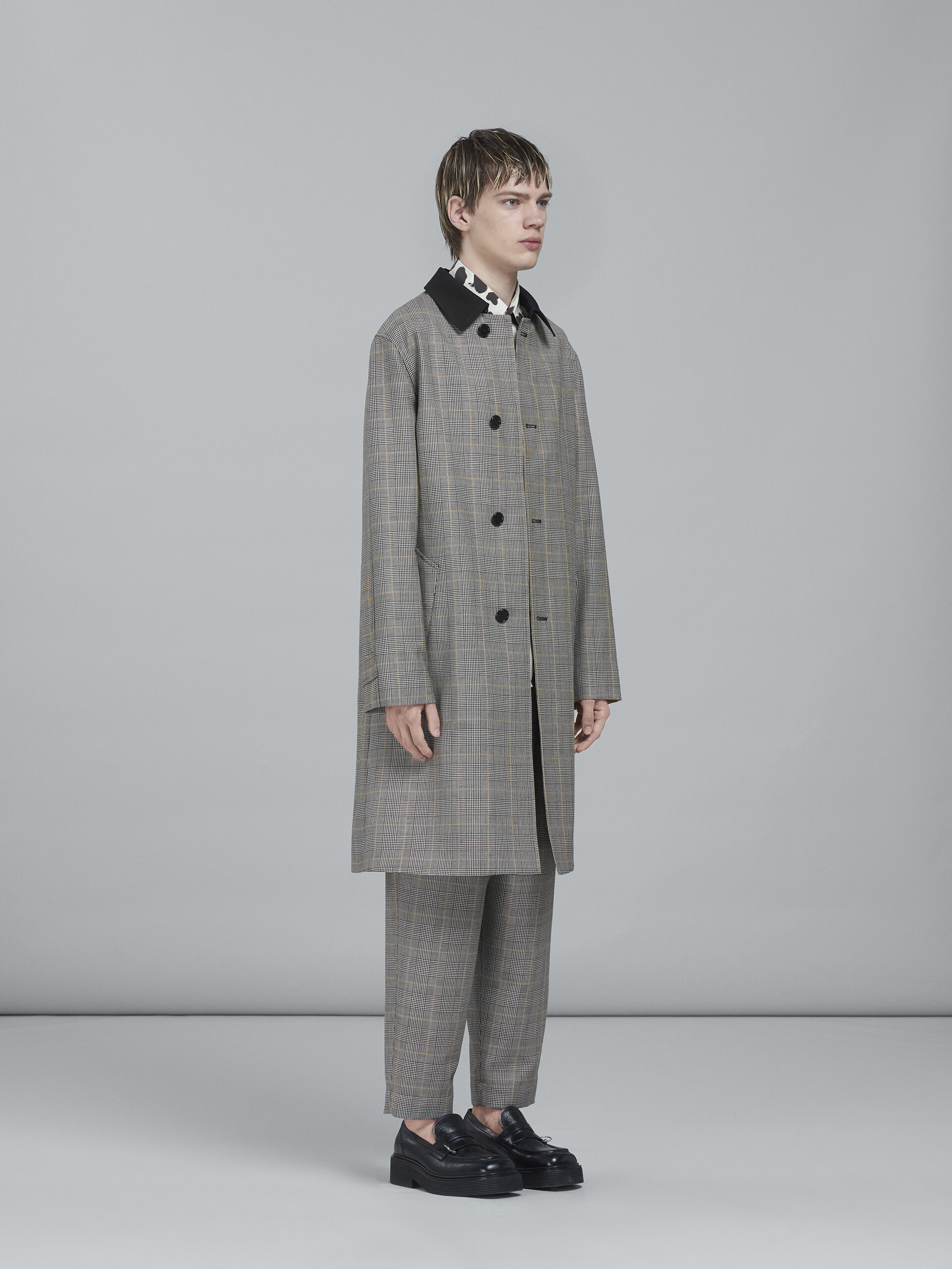 Prince of Wales wool coat - Coats - Image 6
