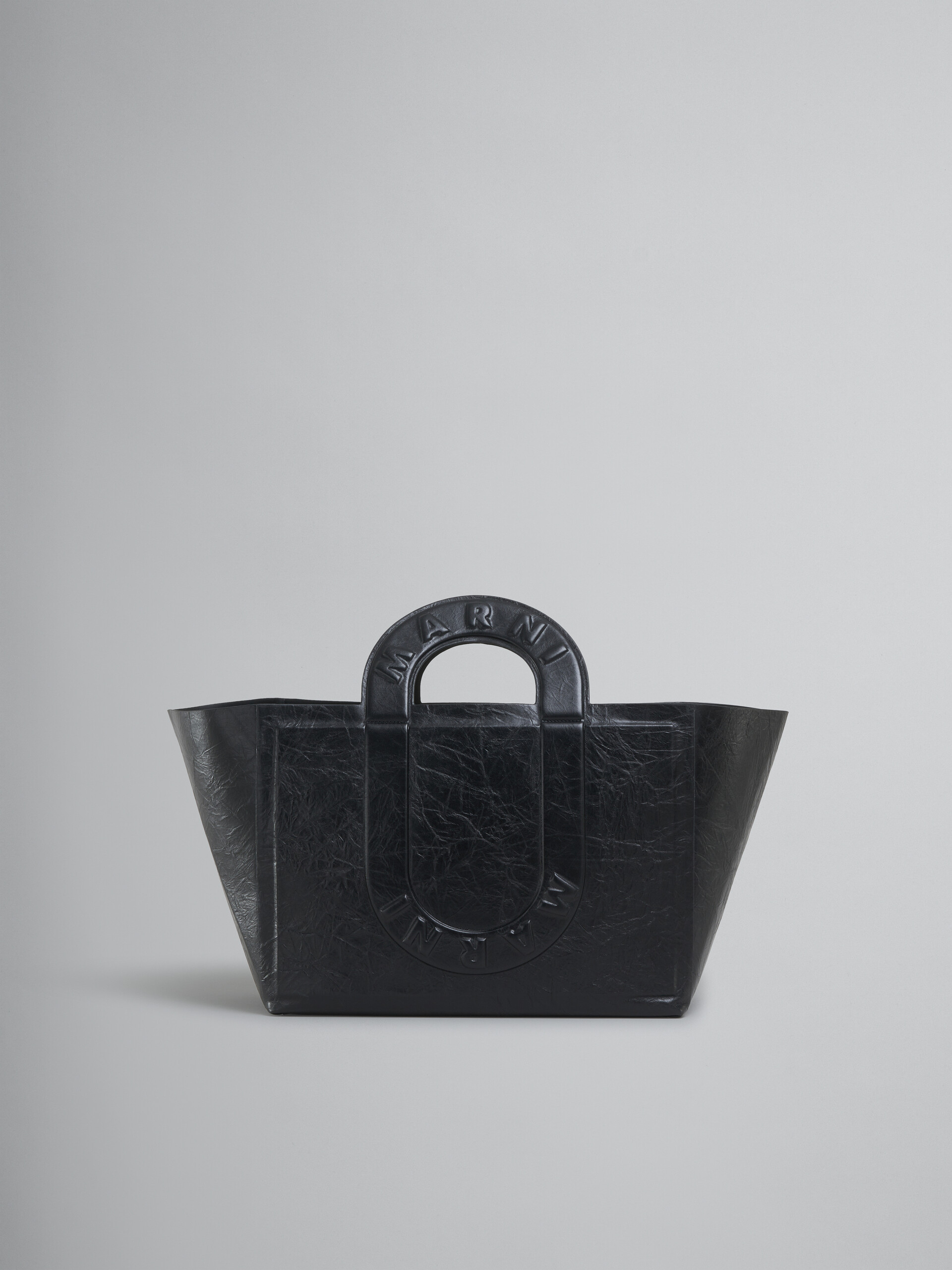Mittelgroße Tote Bag Sweedy aus türkisfarbenem Leder - Shopper - Image 1