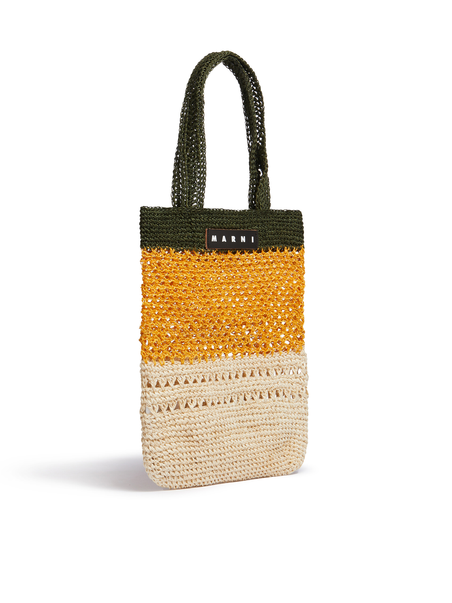 ホワイト&ブラック MARNI MARKET FIQUE ナチュラルファイバーショッパー - ショッピングバッグ - Image 2