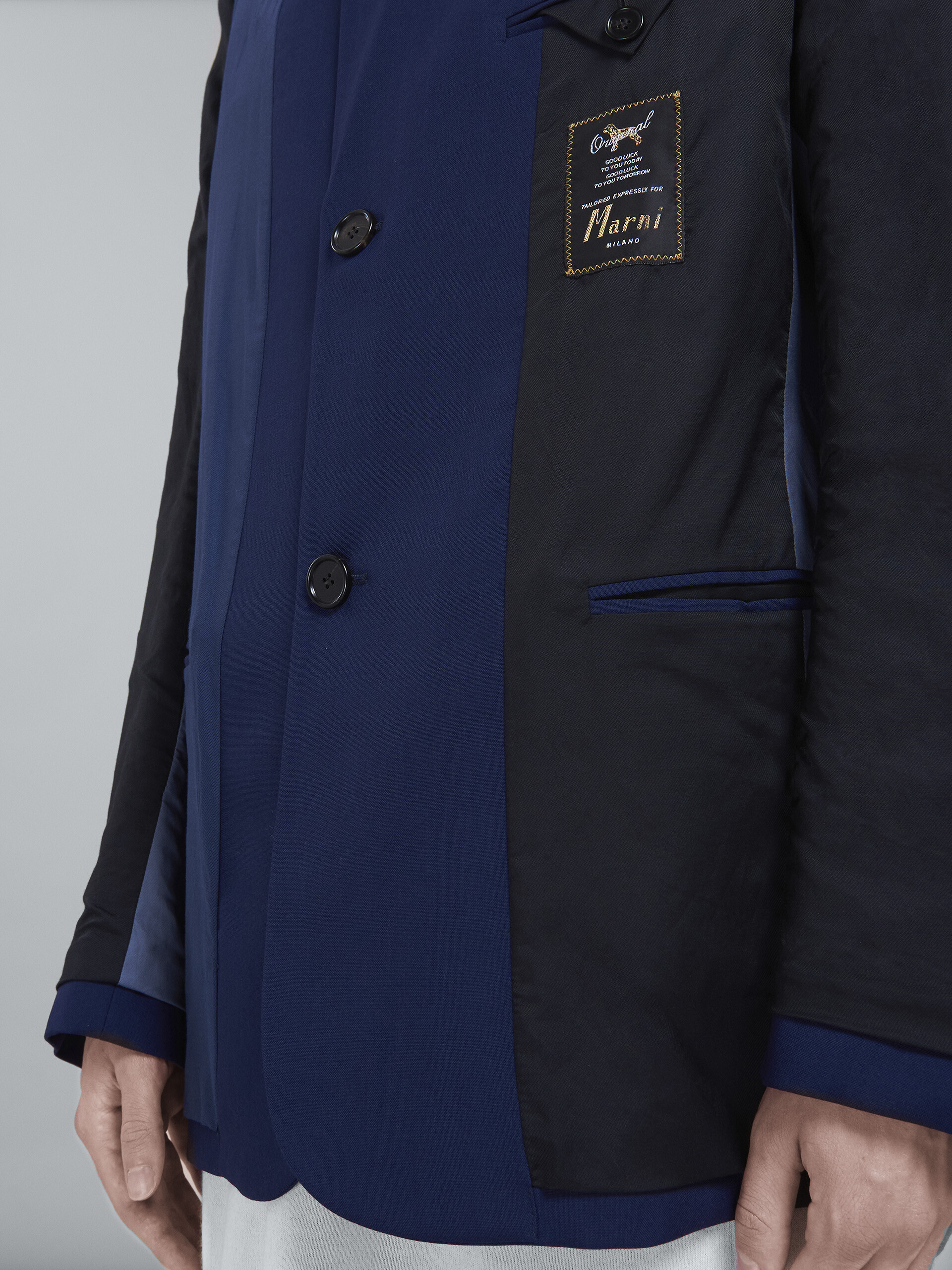 Reversible tropical wool blazer - Jackets - Image 5
