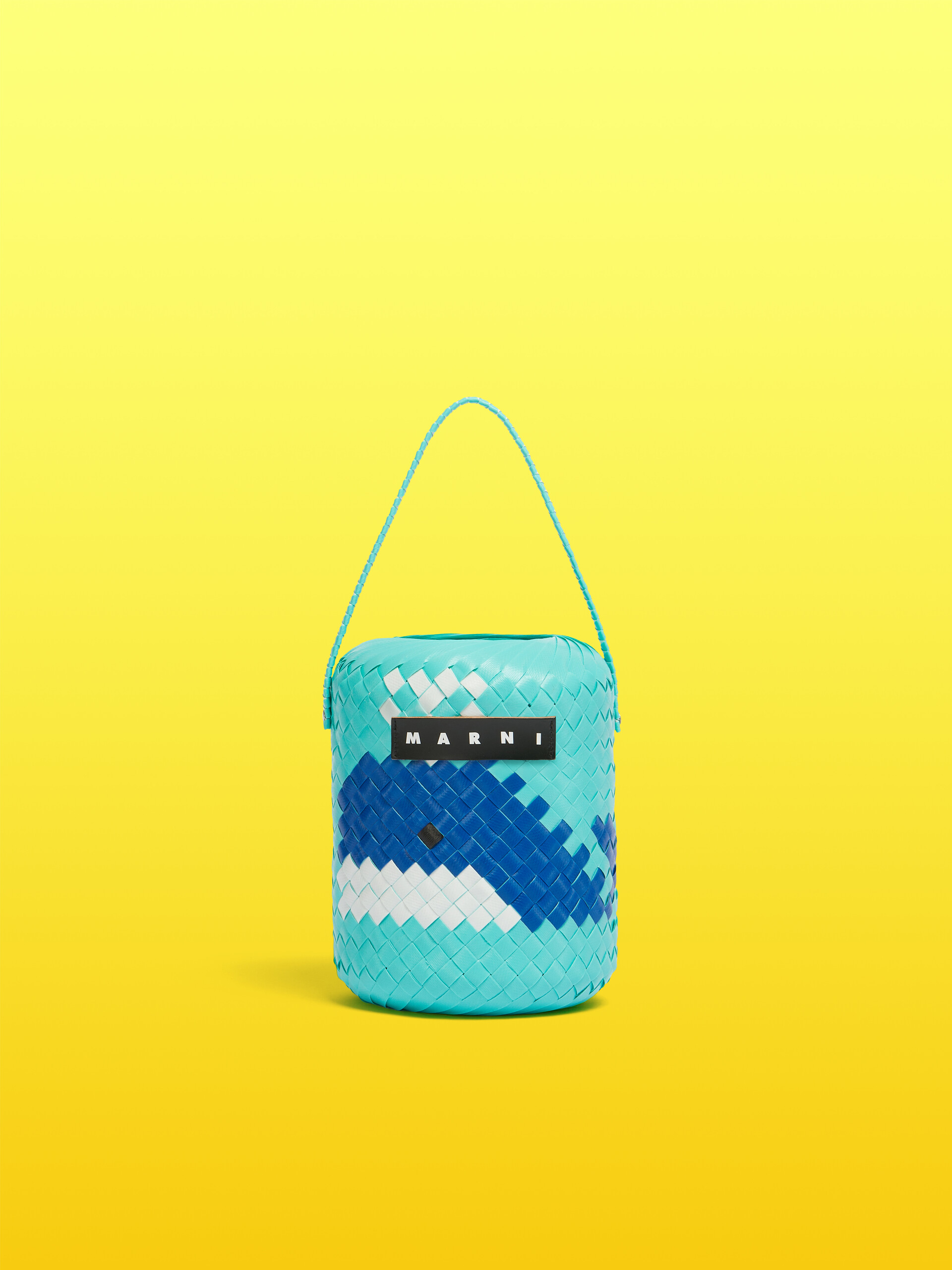 フューシャ(イルージョンブルー) ホエール MARNI MARKET BASKET BAG - ショッピングバッグ - Image 1