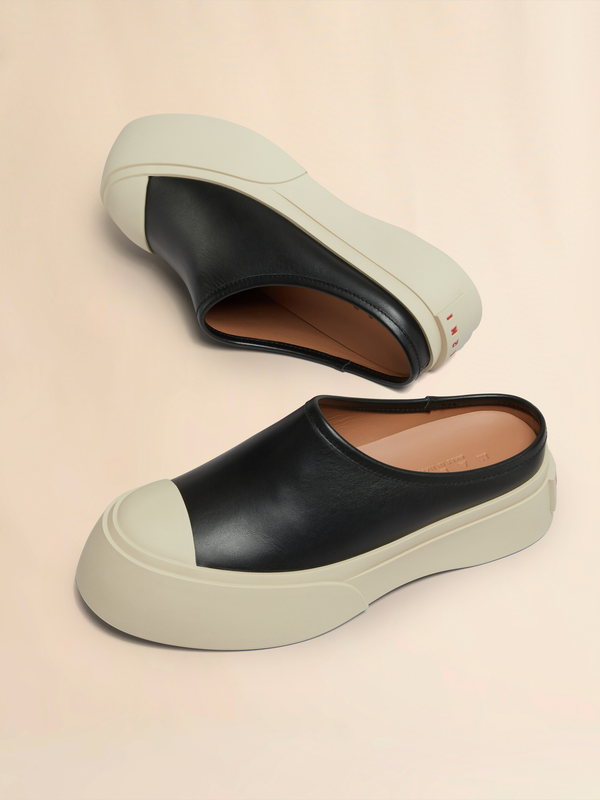 Grey leather Pablo sabot - Sneakers - Image 5