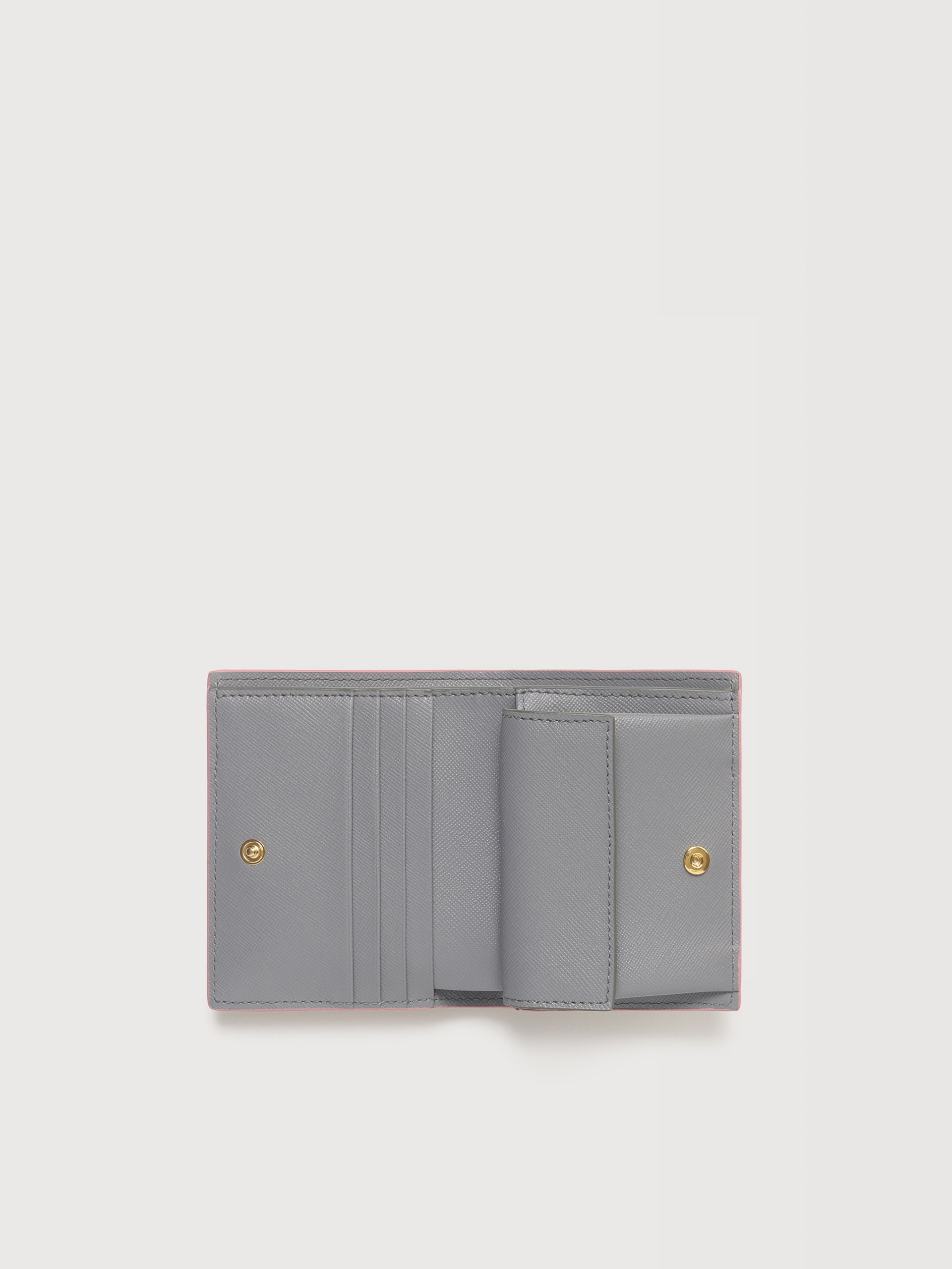 オレンジ、クリーム＆ブルー サフィアーノレザー製二つ折りウォレット - 財布 - Image 2
