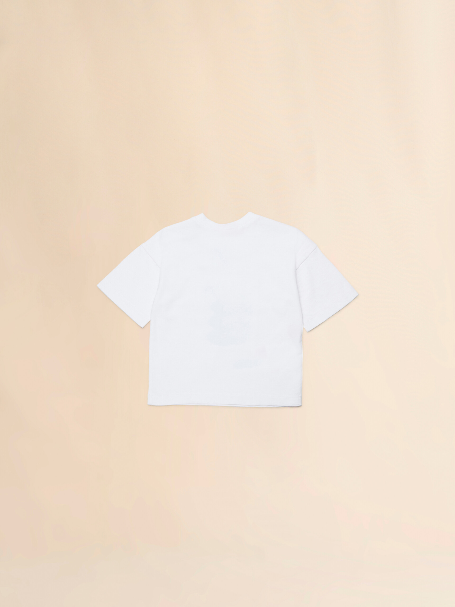 White cotton T-shirt with giraffe print - T-shirts - Image 2