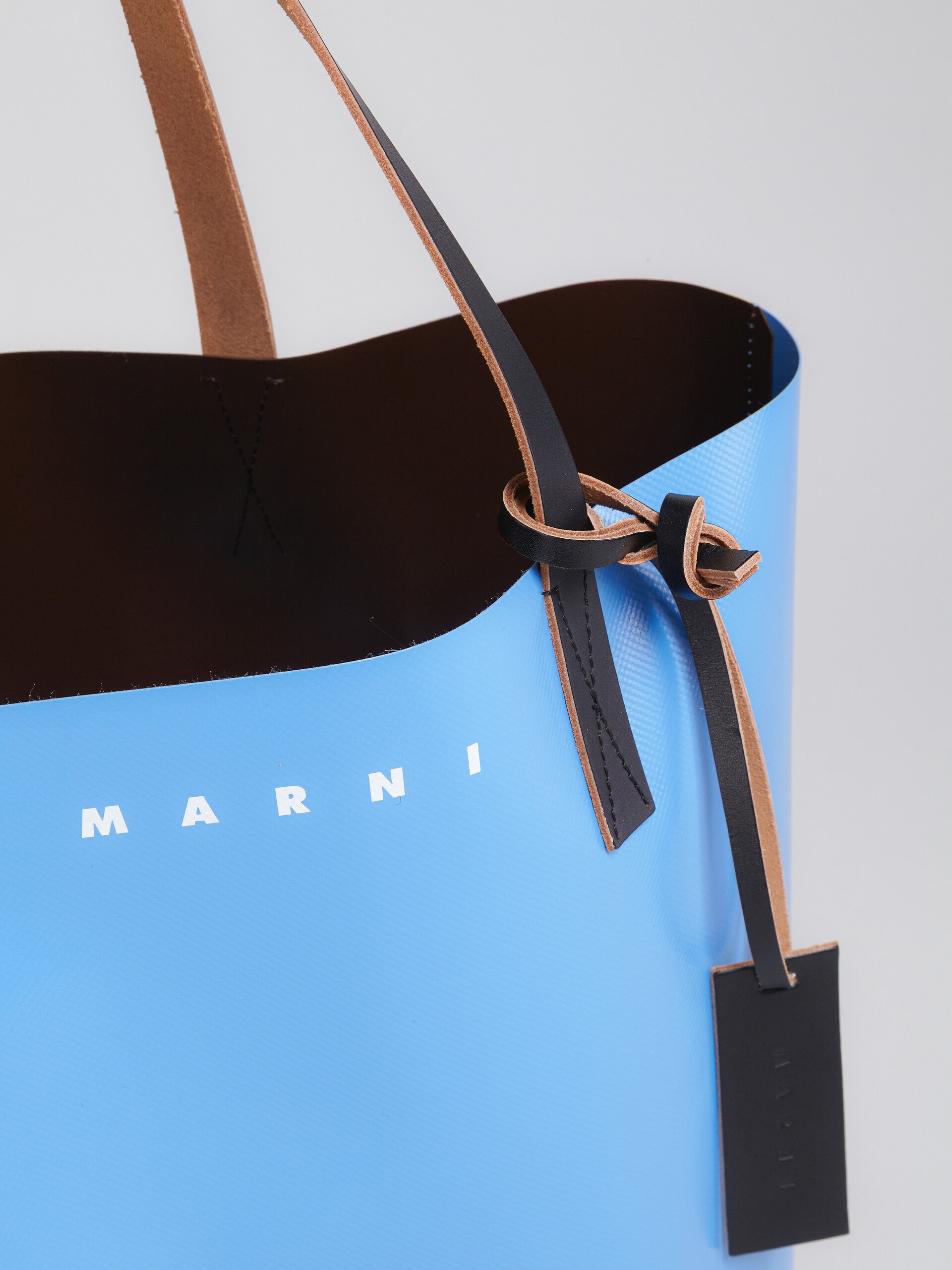 Brown and blue TRIBECA shopping bag - Shopping Bags - Image 3