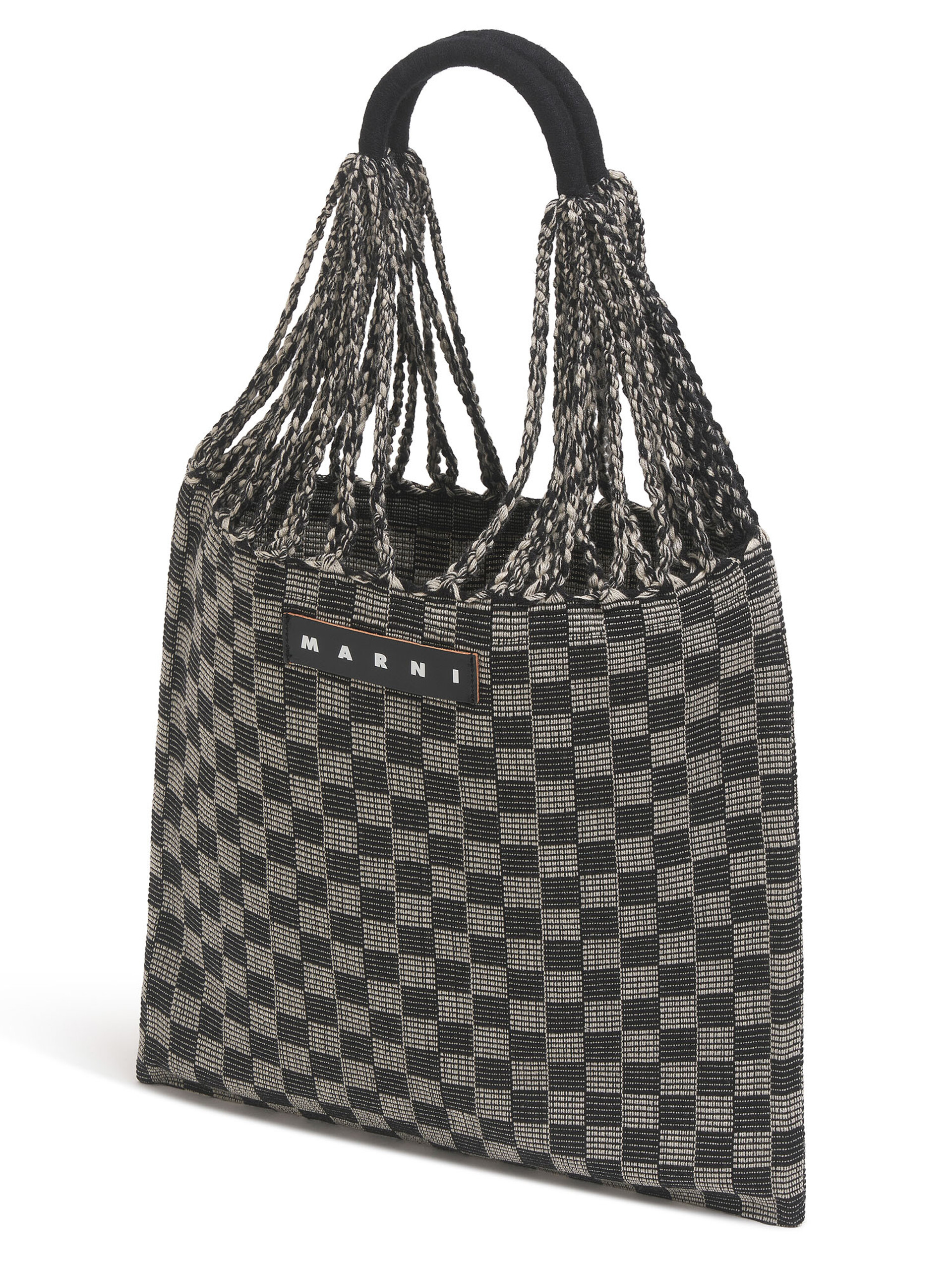 ホワイト MARNI MARKET CHECKERBOARD HAMMOCK BAG - ショッピングバッグ - Image 3