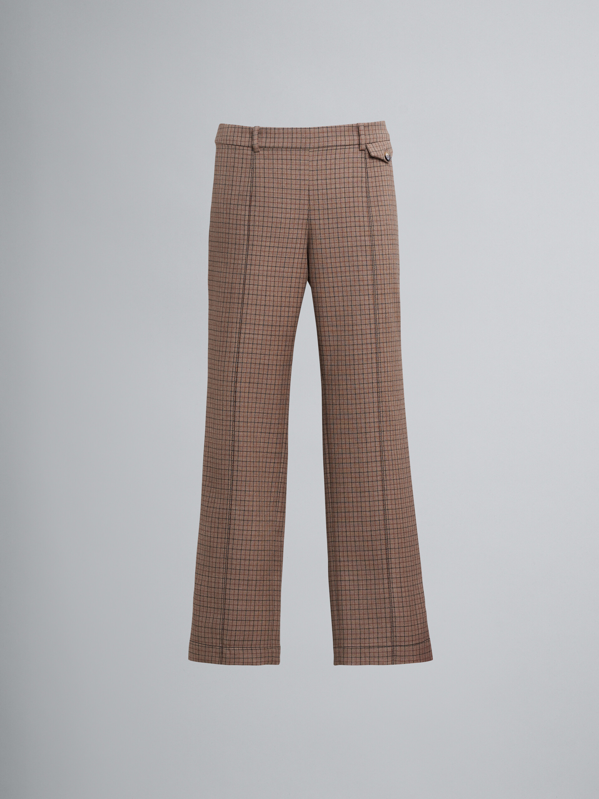 Check wool trousers | Marni