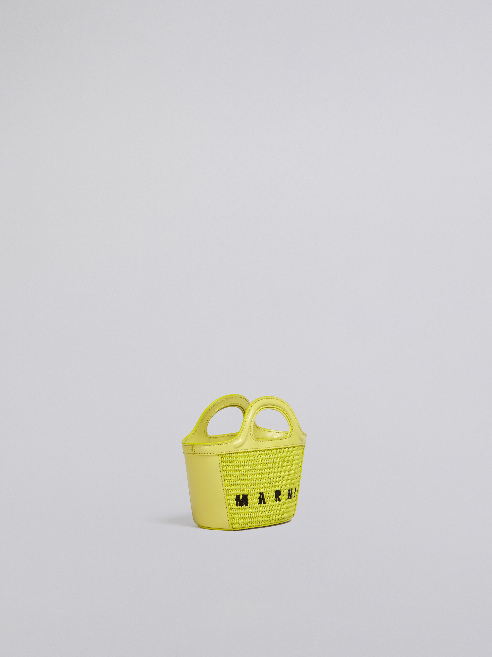 TROPICALIA micro bag in yellow leather and raffia - Handbags - Image 6