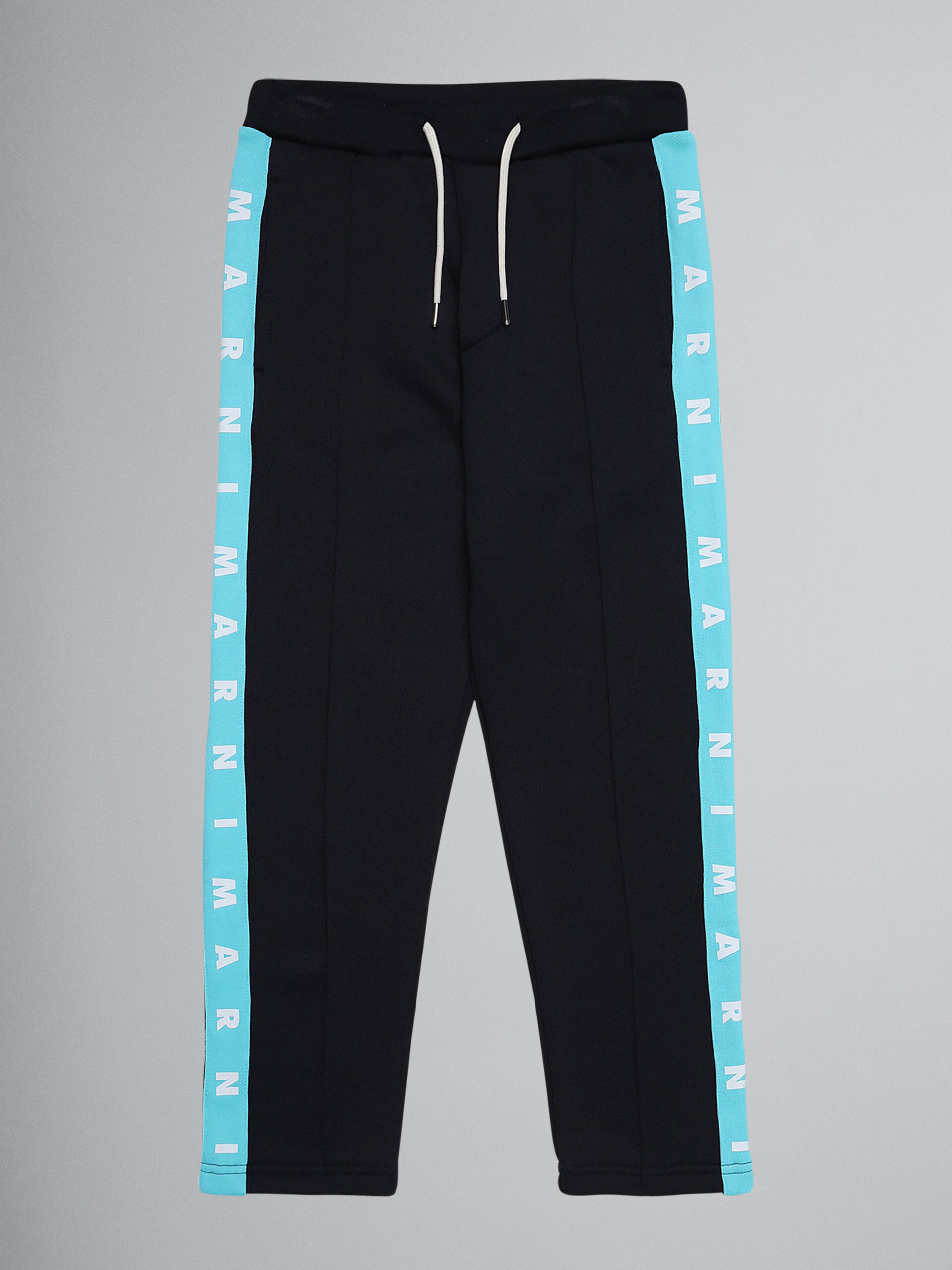 Pantalón de jogging de algodón técnico azul - Pantalones - Image 1