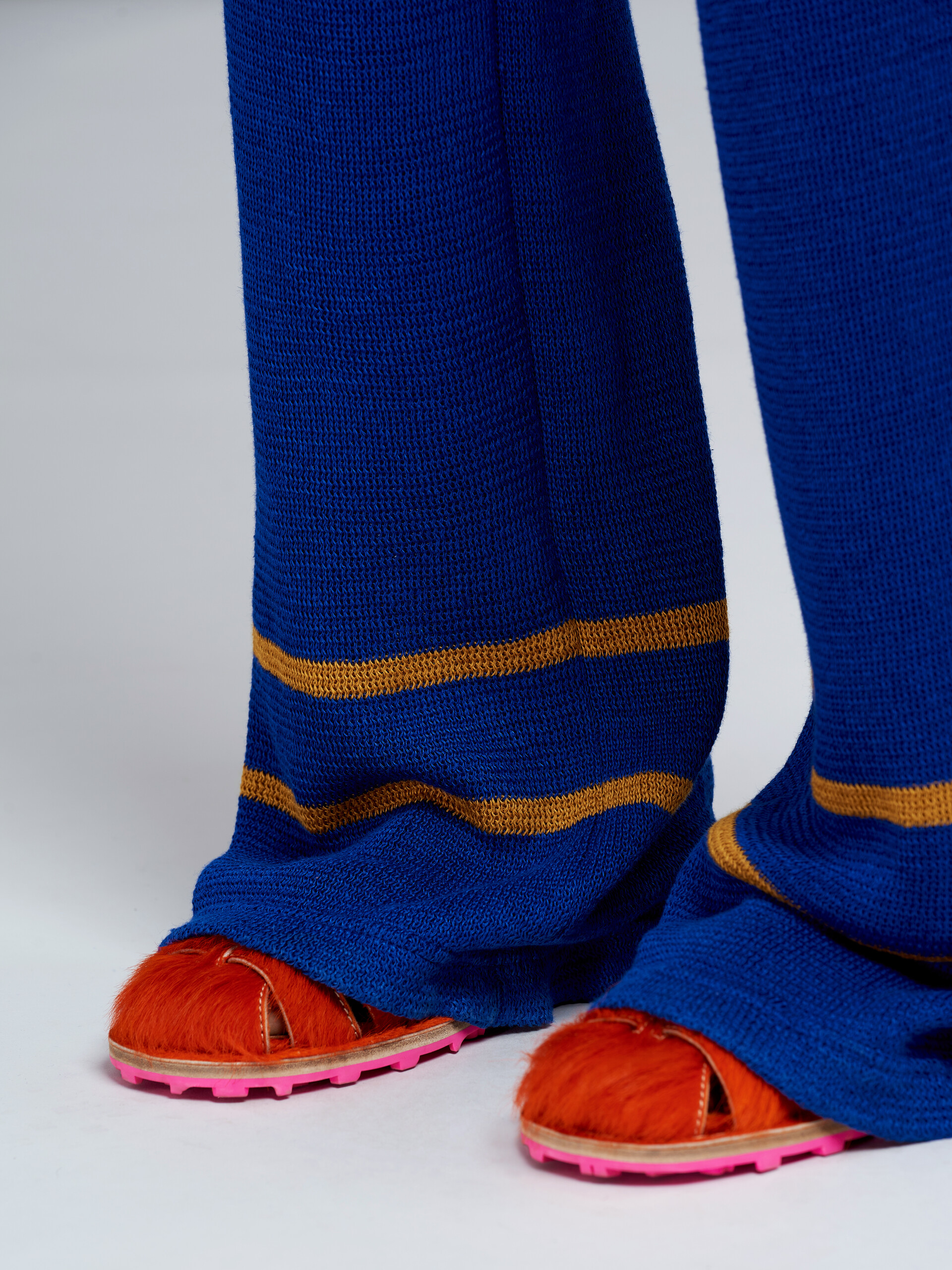 Pantalón de punto de rayas de lino - Pantalones - Image 4