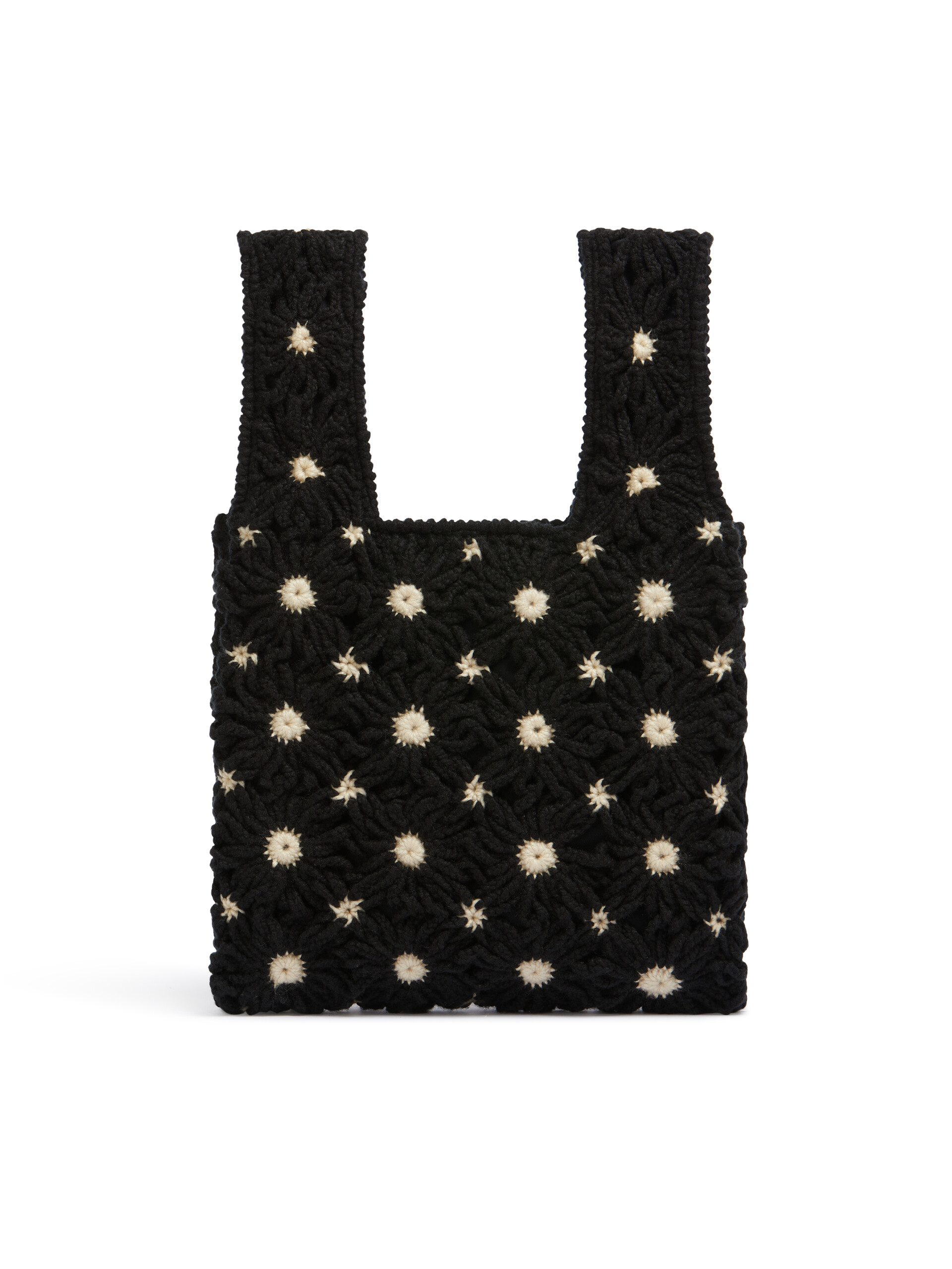 ホワイト ブルー クロシェ製 MARNI MARKET FISHバッグ - ショッピングバッグ - Image 3