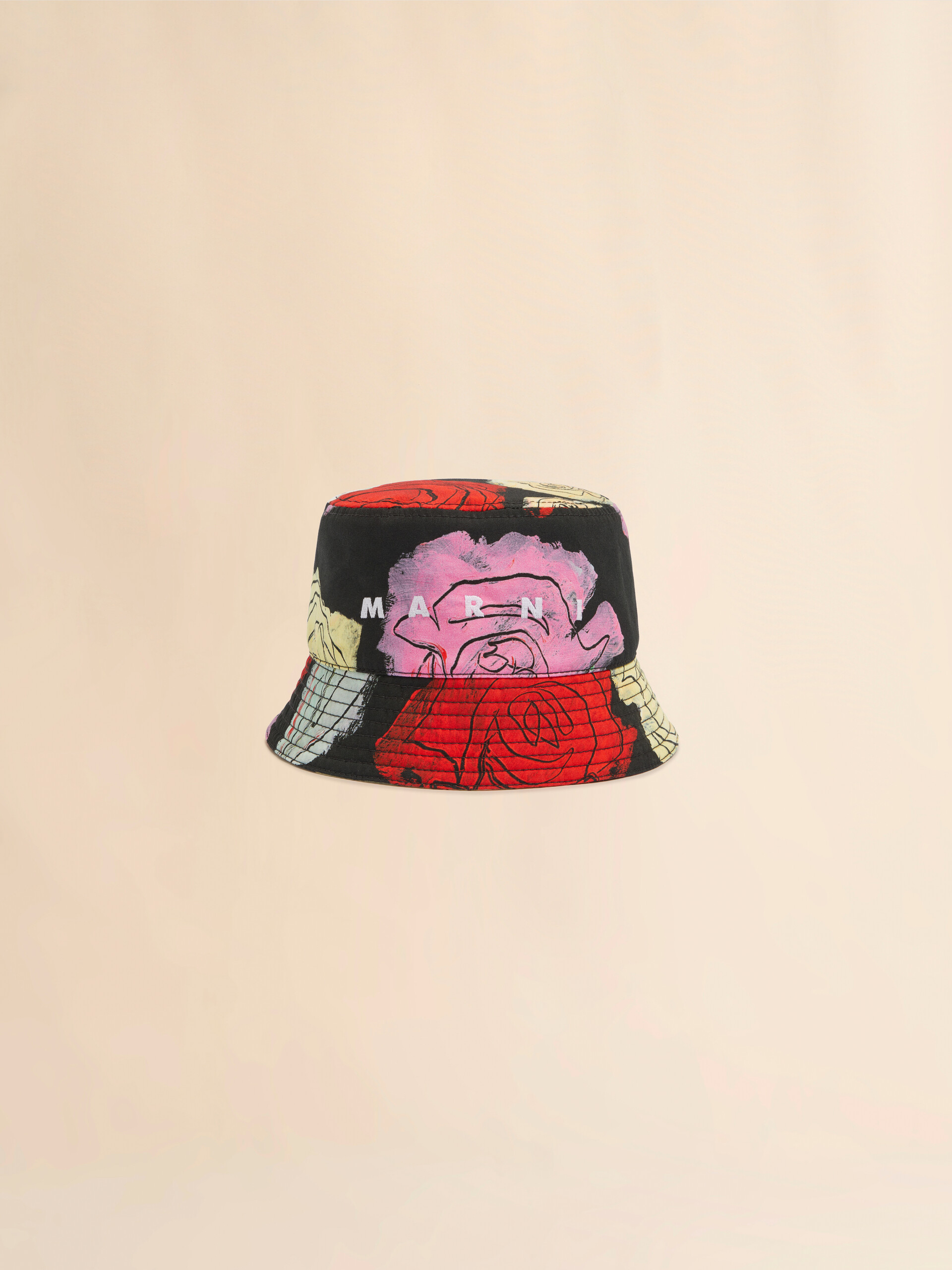 Black cotton bucket hat with Orion print - Hats - Image 4