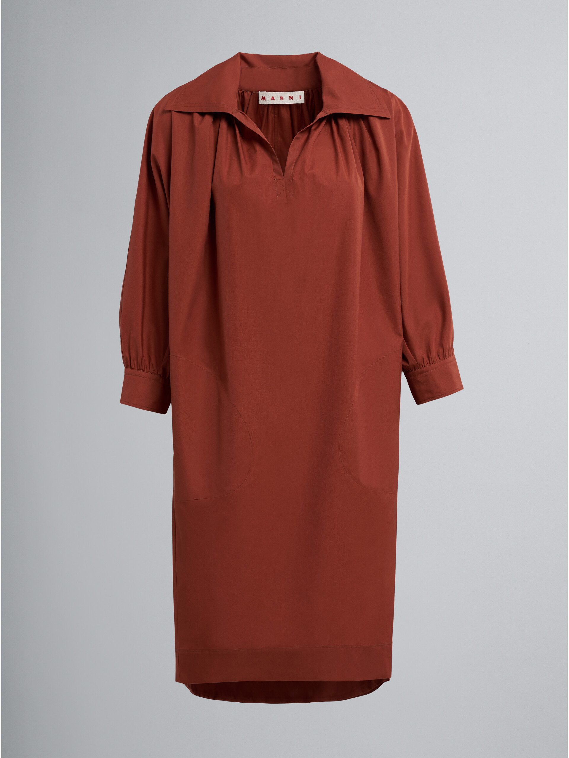 コットンポプリン製バルーンドレス - ドレス - Image 1