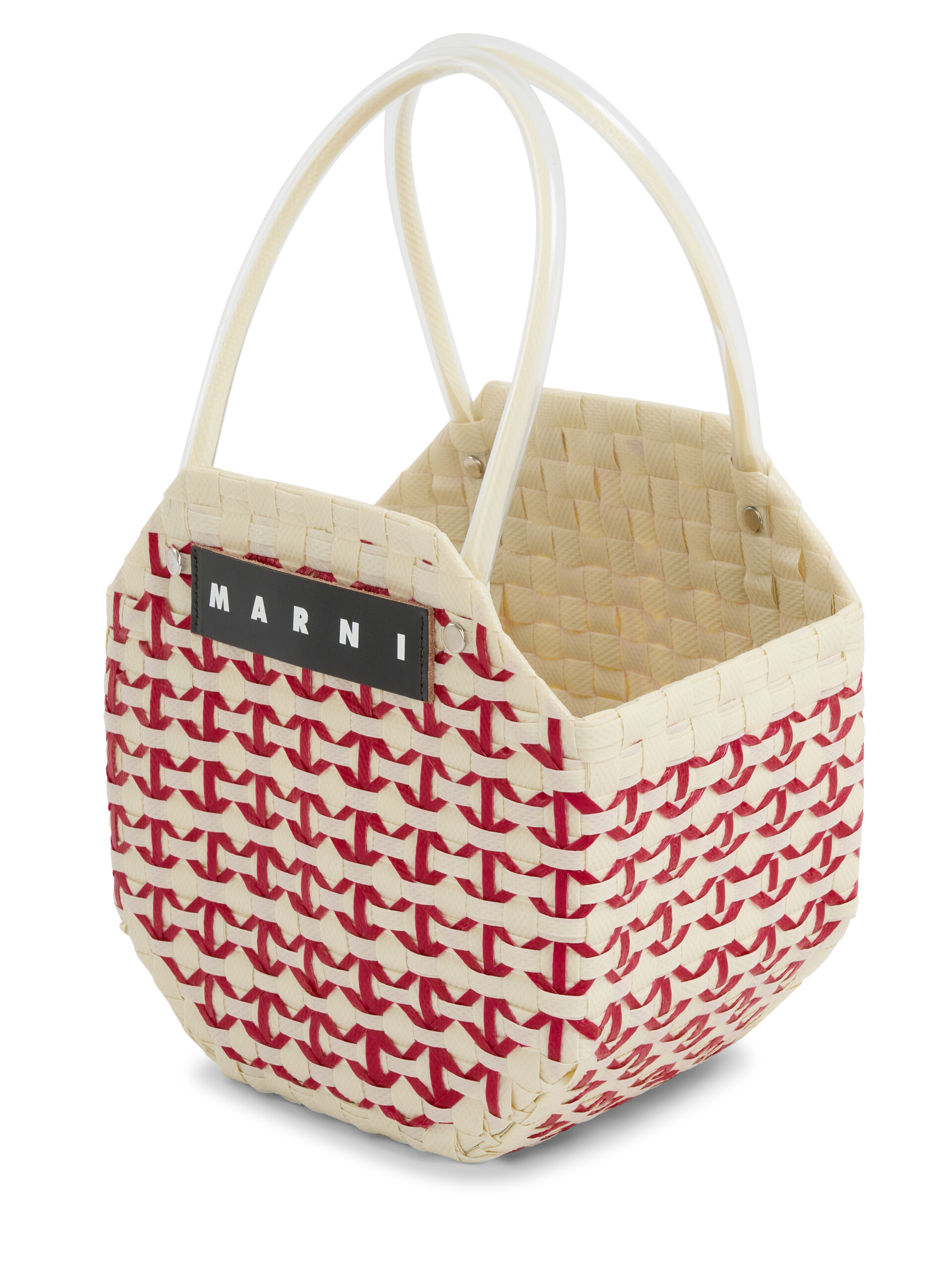 レッド MARNI MARKET オクタゴナル バスケットバッグ | Marni