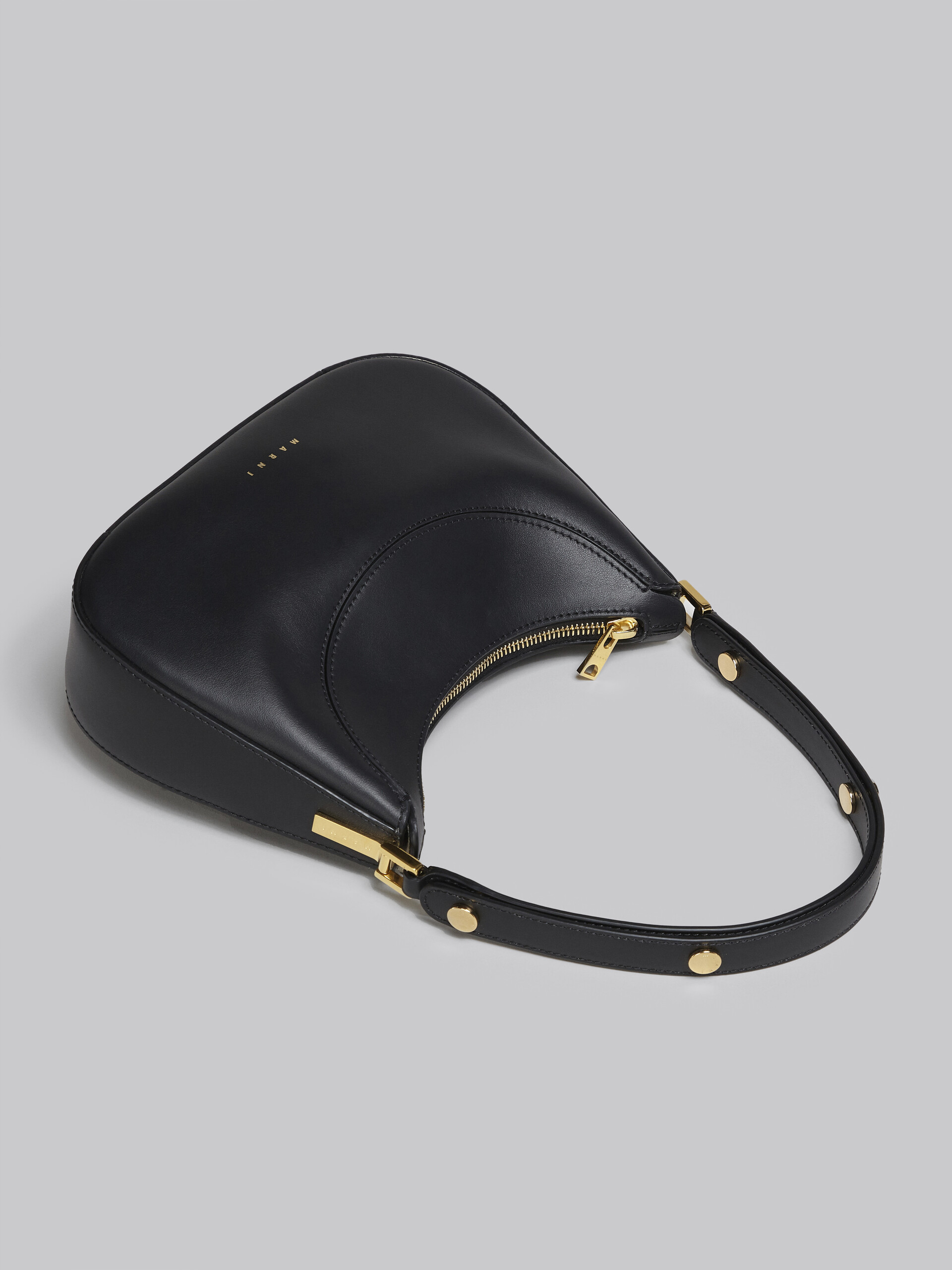 Milano mini bag in black leather - Handbags - Image 5