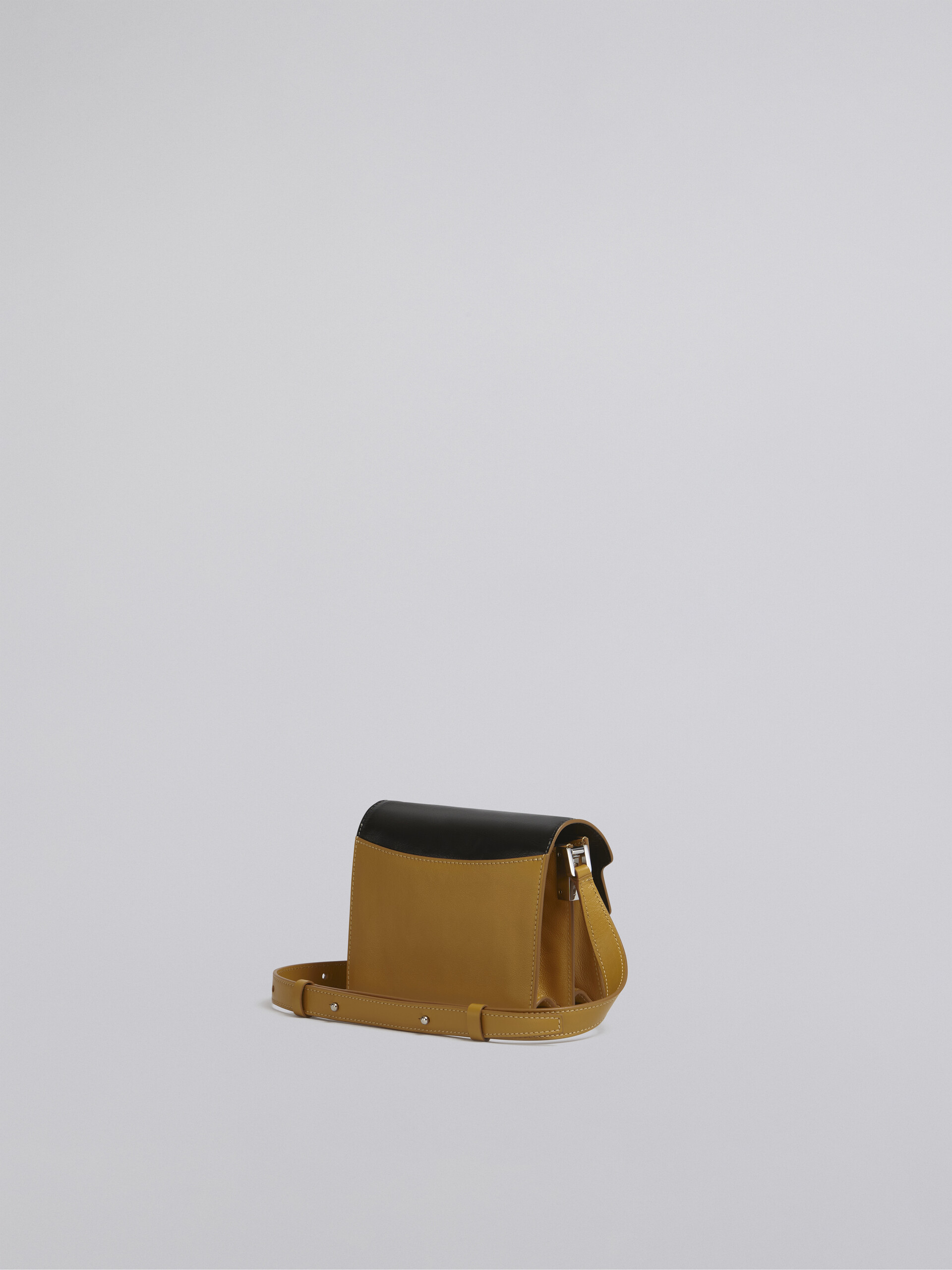 Bi-coloured yellow and black calfskin TRUNK SOFT bag - Shoulder Bags - Image 3